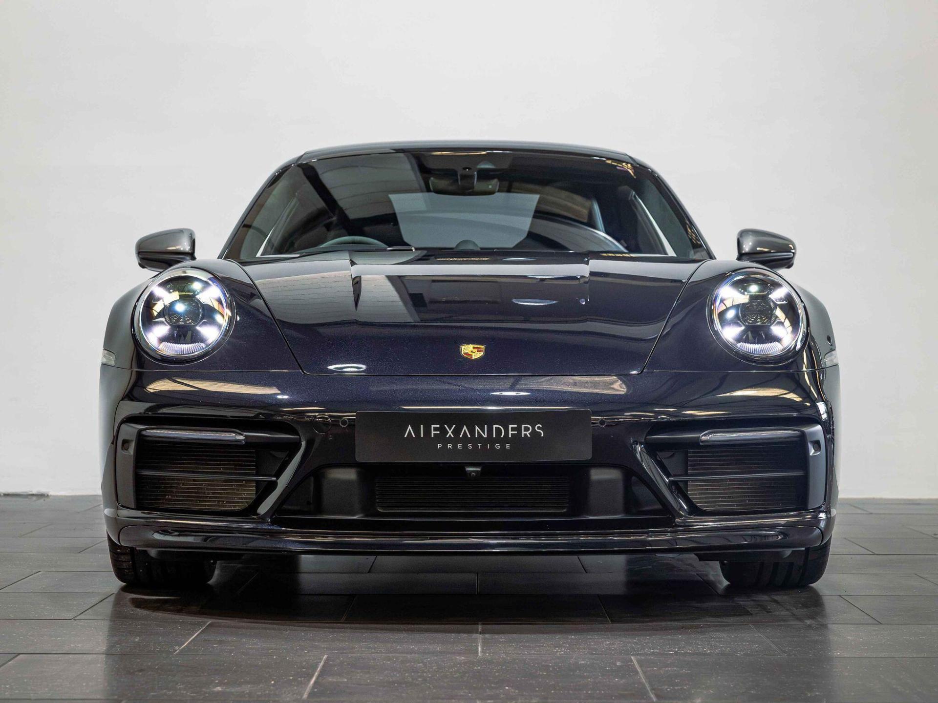 An exterior shot of the front on a 2024 Porsche 911