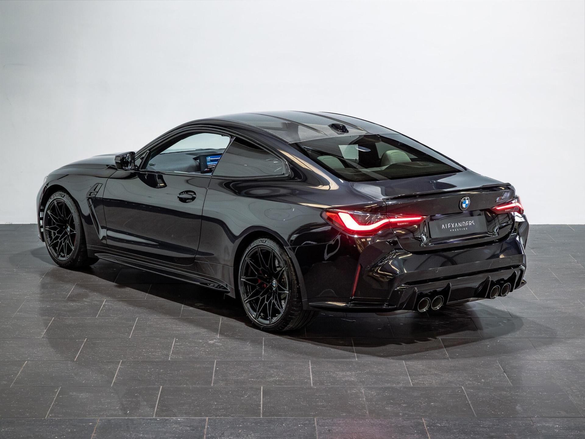 An exterior shot of the rear left on a 2025 BMW M4