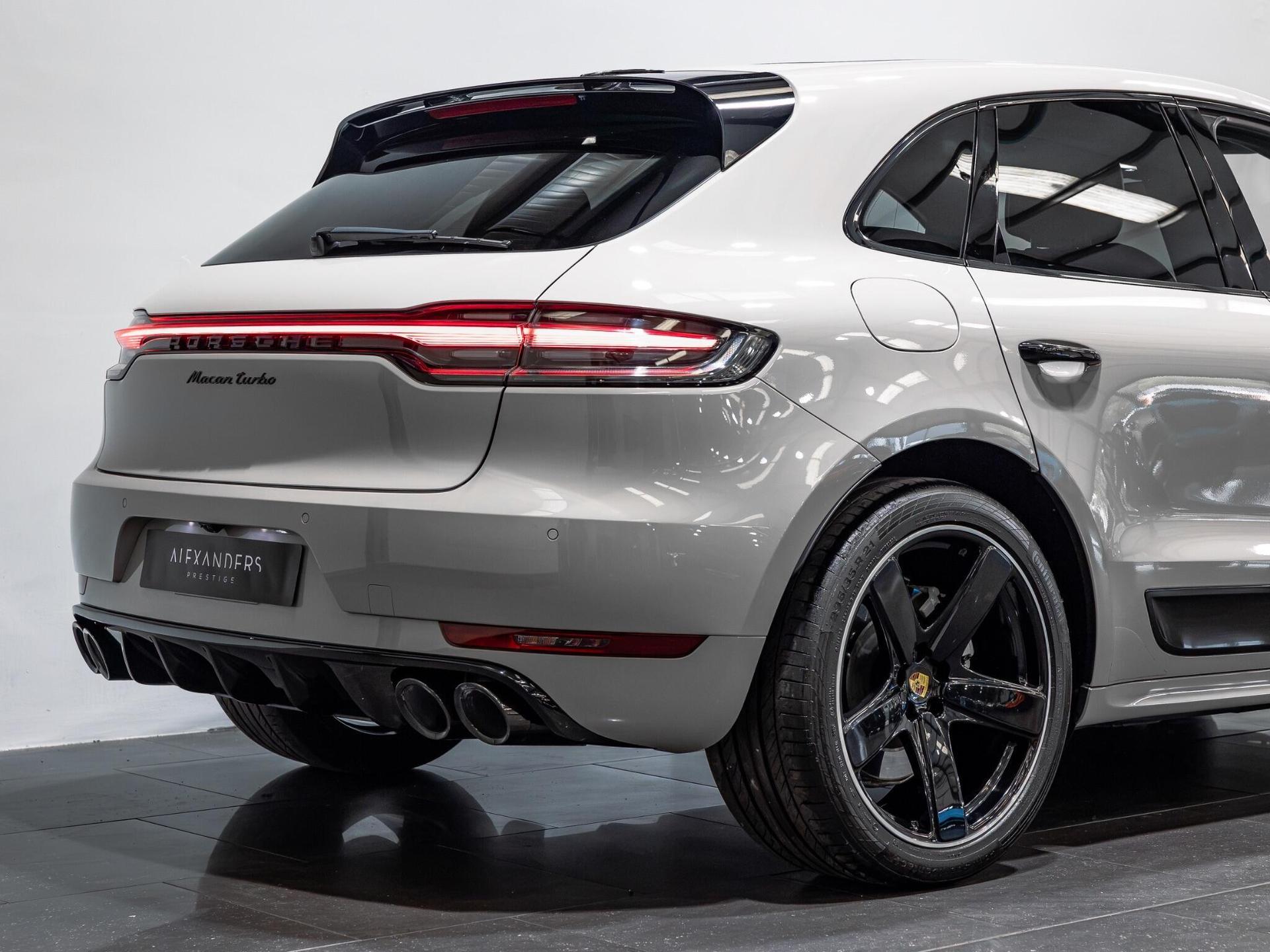An exterior shot of the rear right on a 2020 Porsche Macan