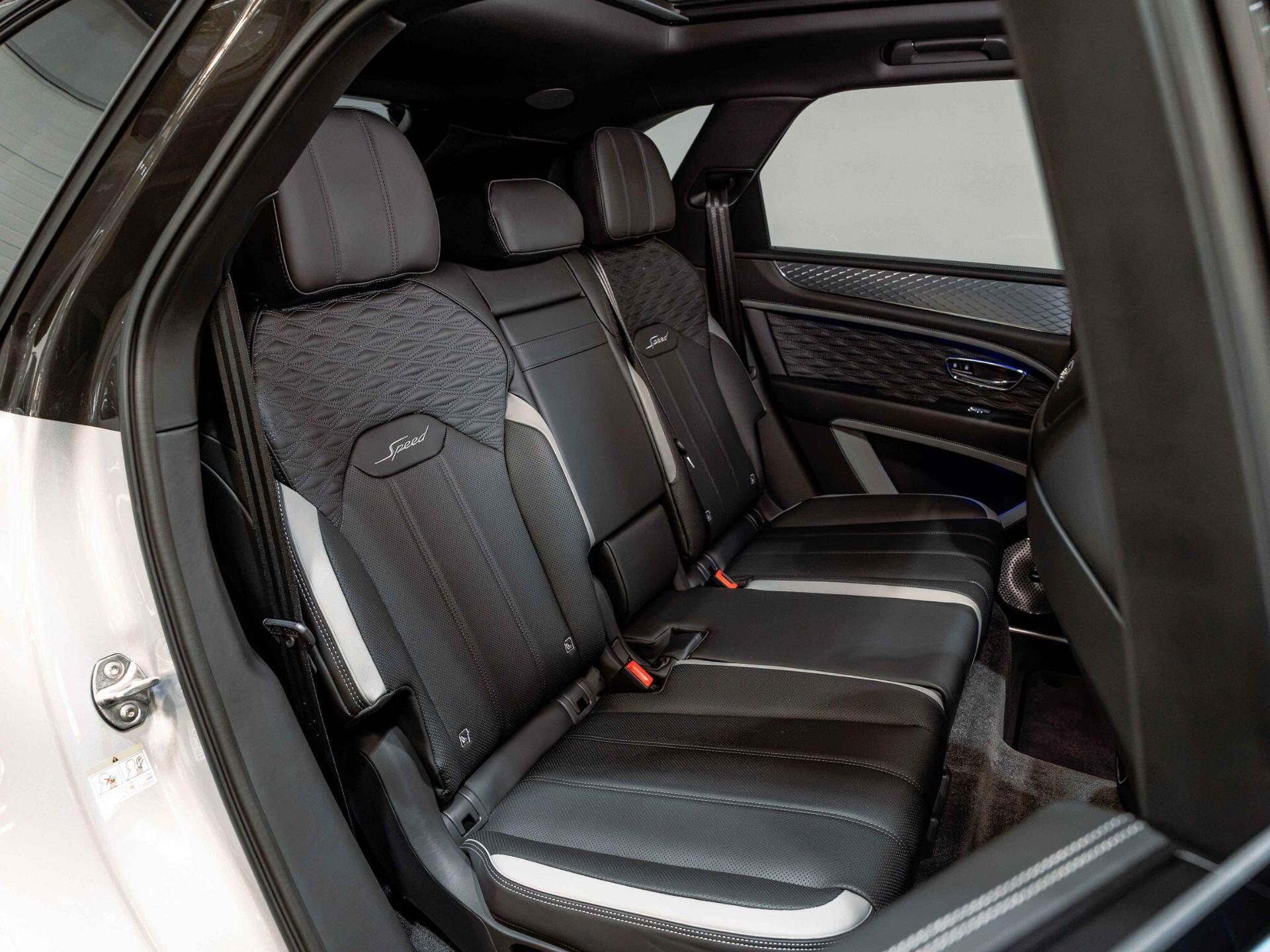An interior shot of the seats rear on a 2026 Bentley Bentayga