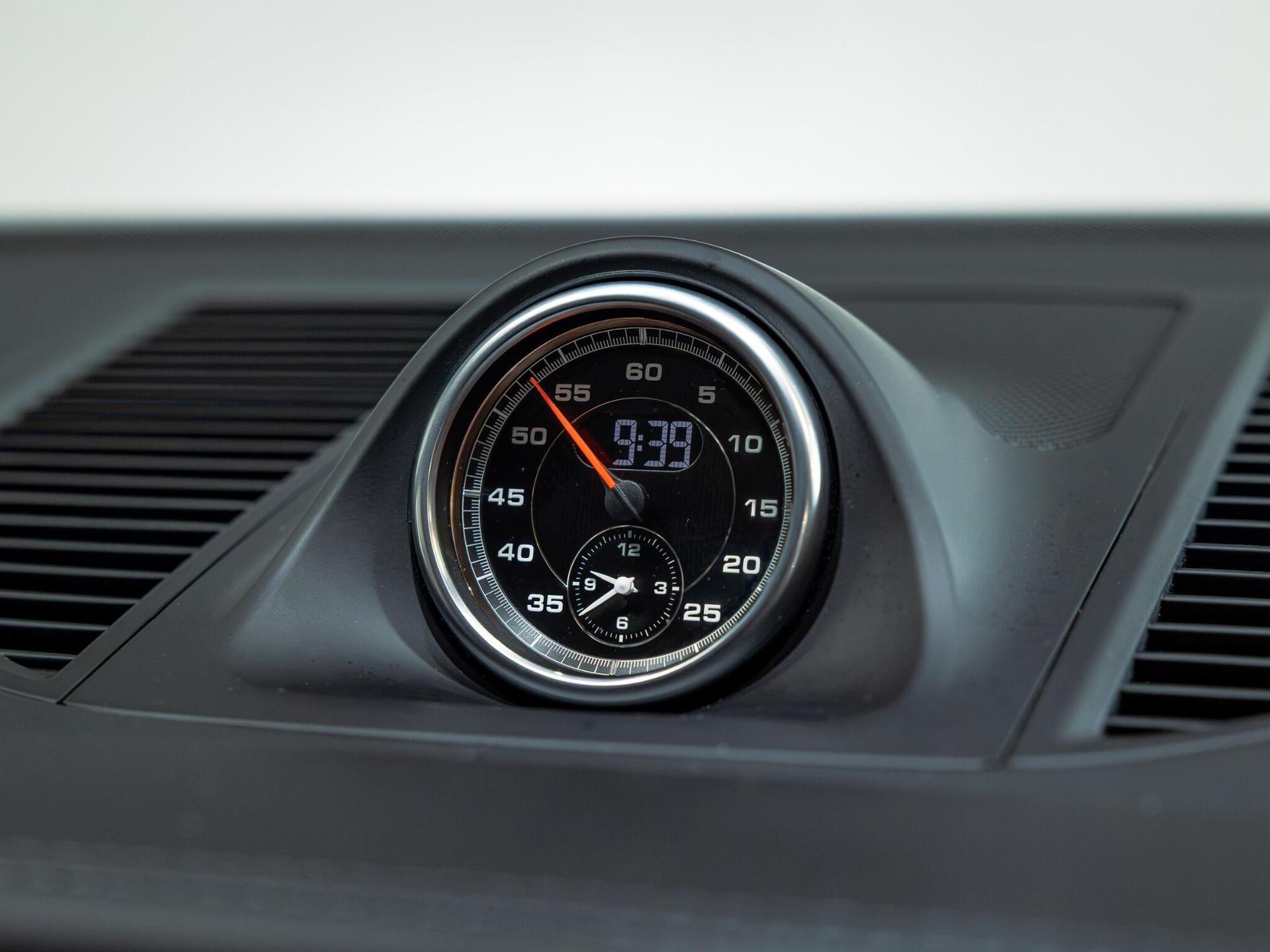 An interior shot of the driver instruments on a 2020 Porsche Macan