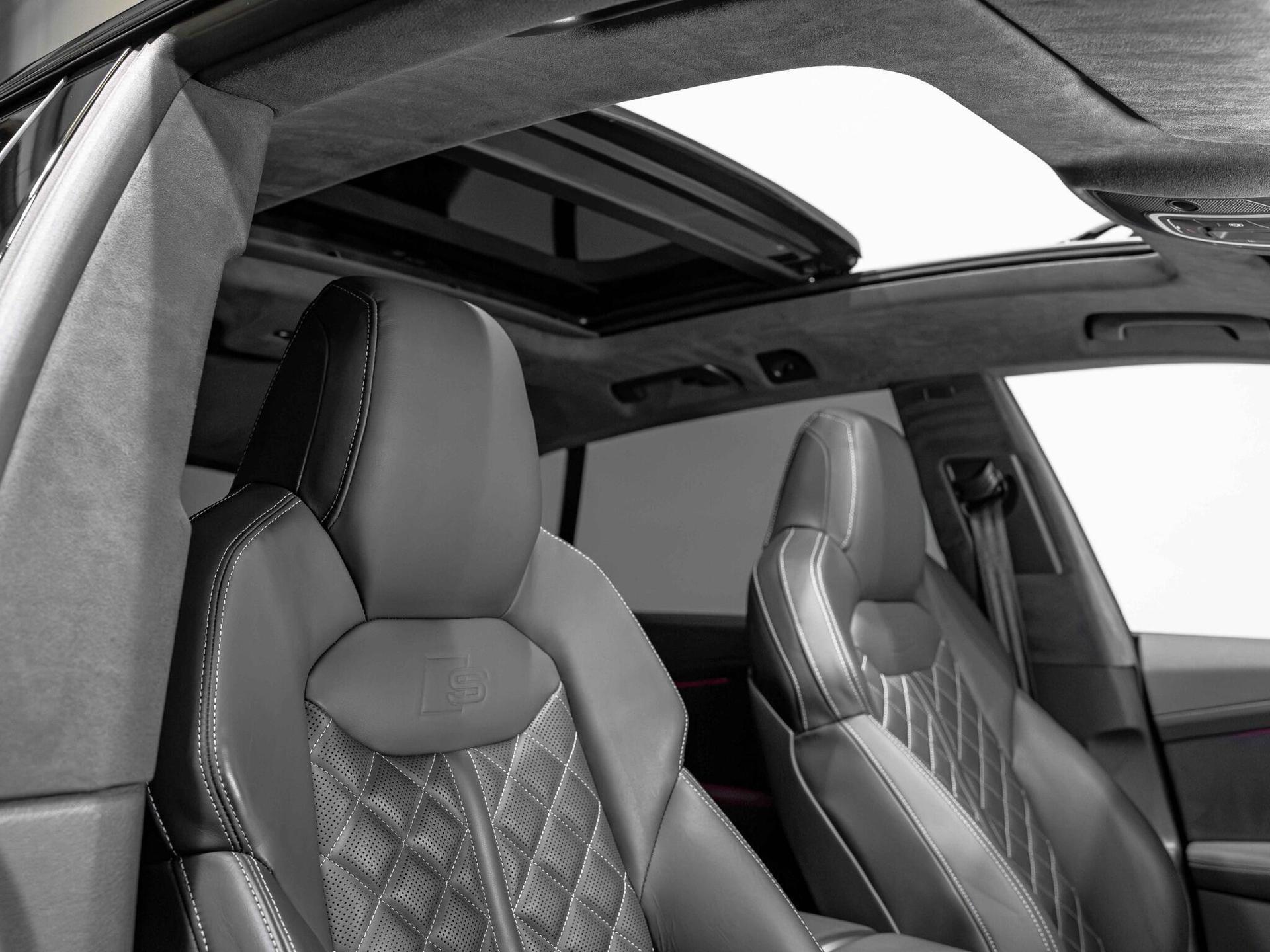 An interior shot of the driver seat on a 2024 Audi SQ8