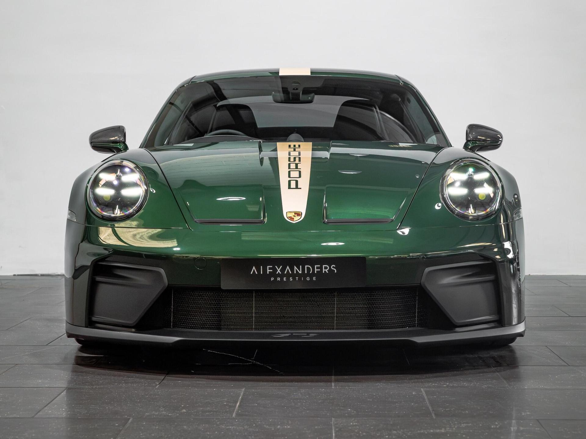 An exterior shot of the front on a 2025 Porsche 911