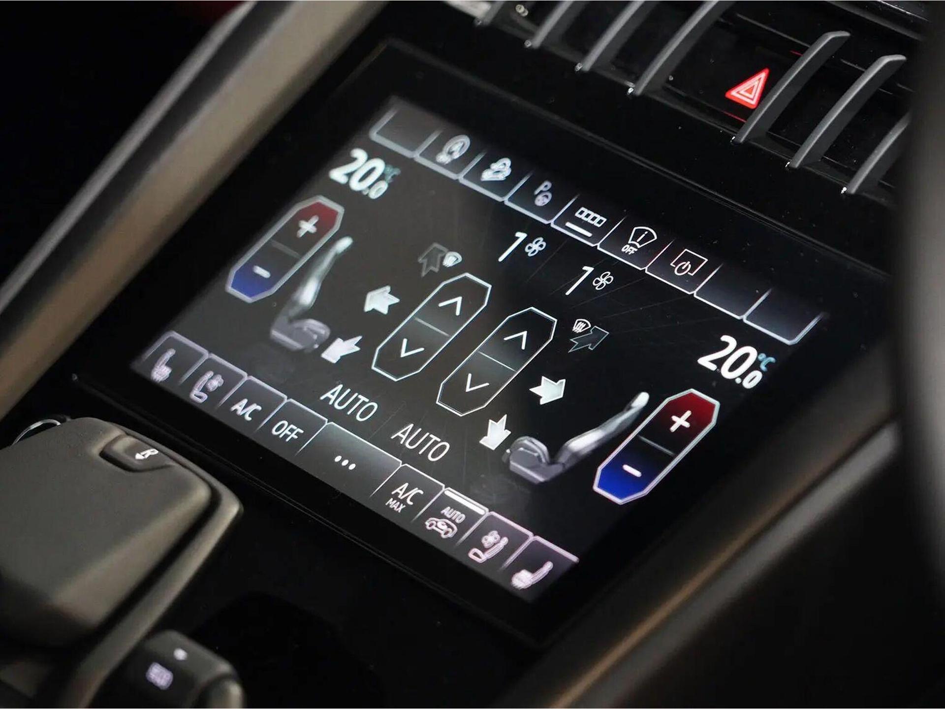 An interior shot of the infotainment system on a 2023 Lamborghini Urus