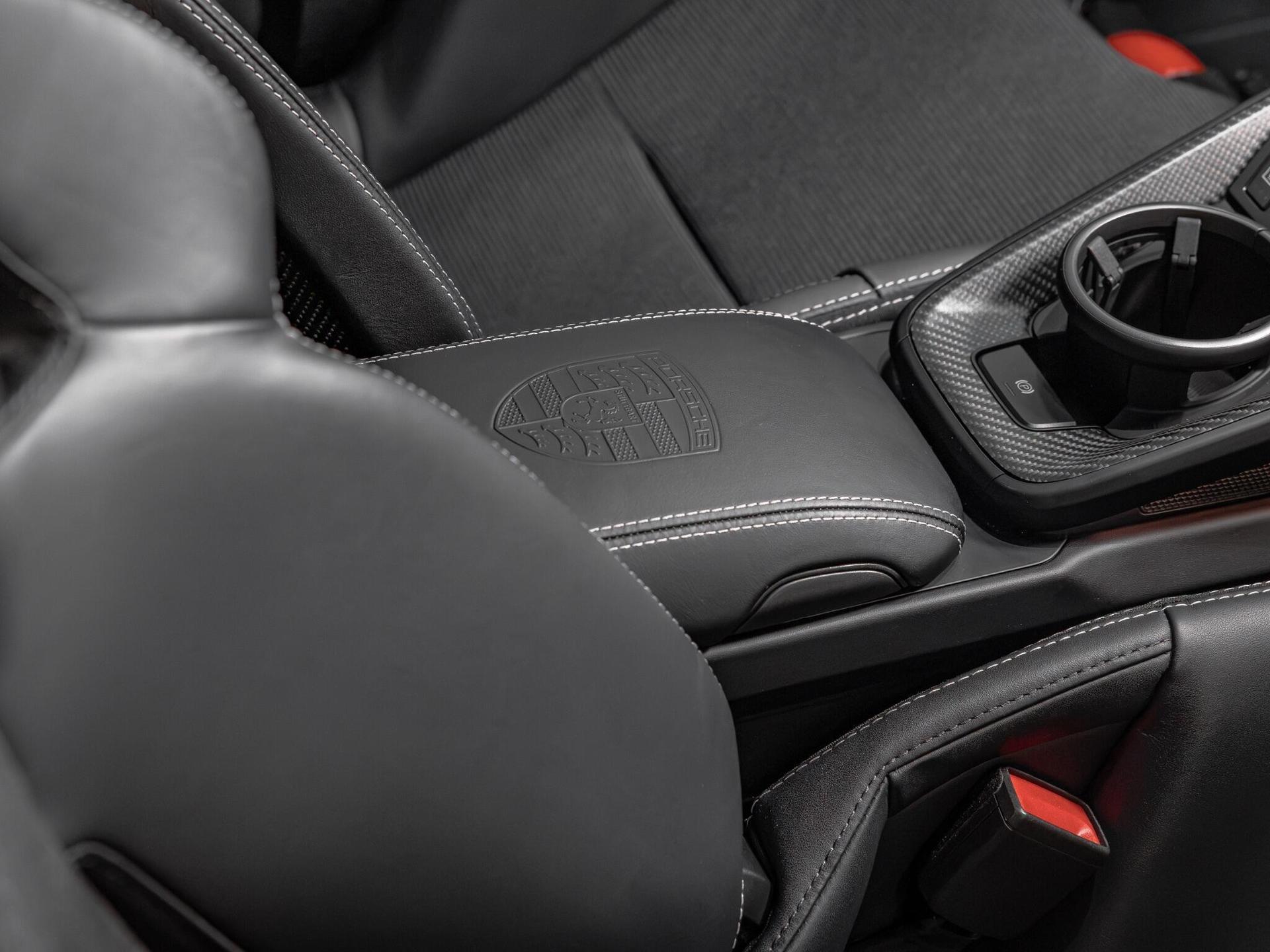 An interior shot of the interior front on a 2025 Porsche 911
