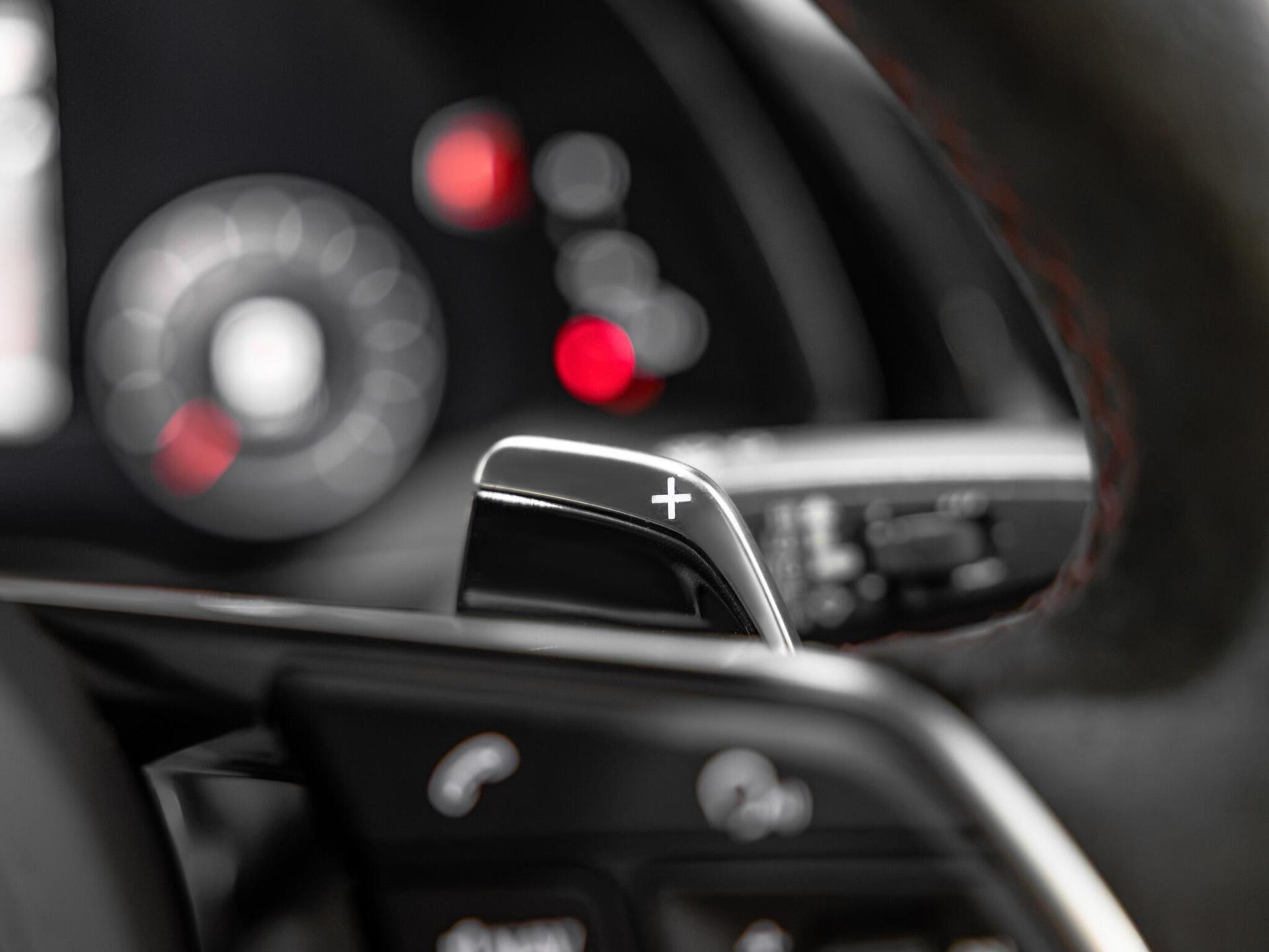 An interior shot of the misc controls on a 2023 Audi R8