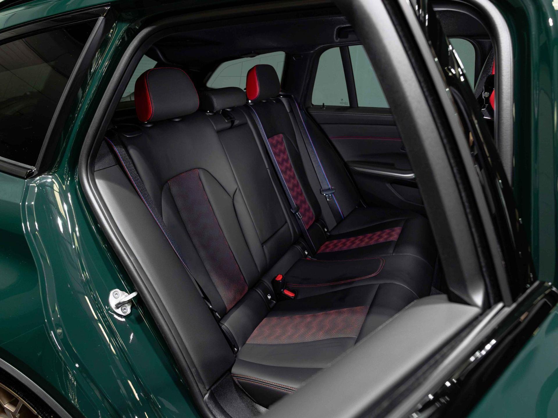 An interior shot of the seats rear on a 2025 BMW M3