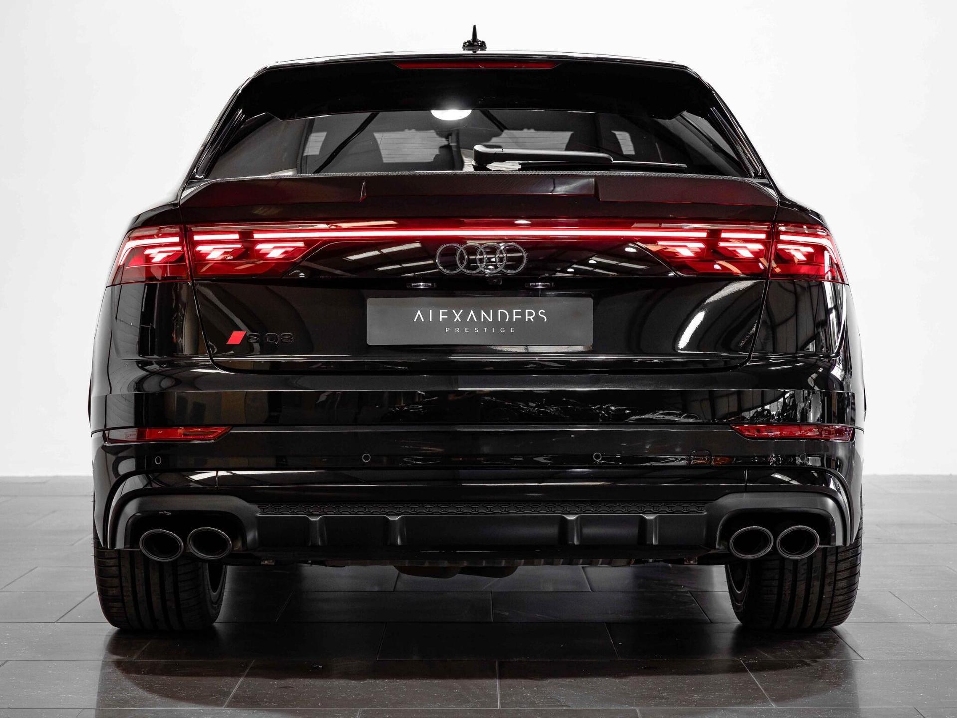 An exterior shot of the rear on a 2024 Audi SQ8