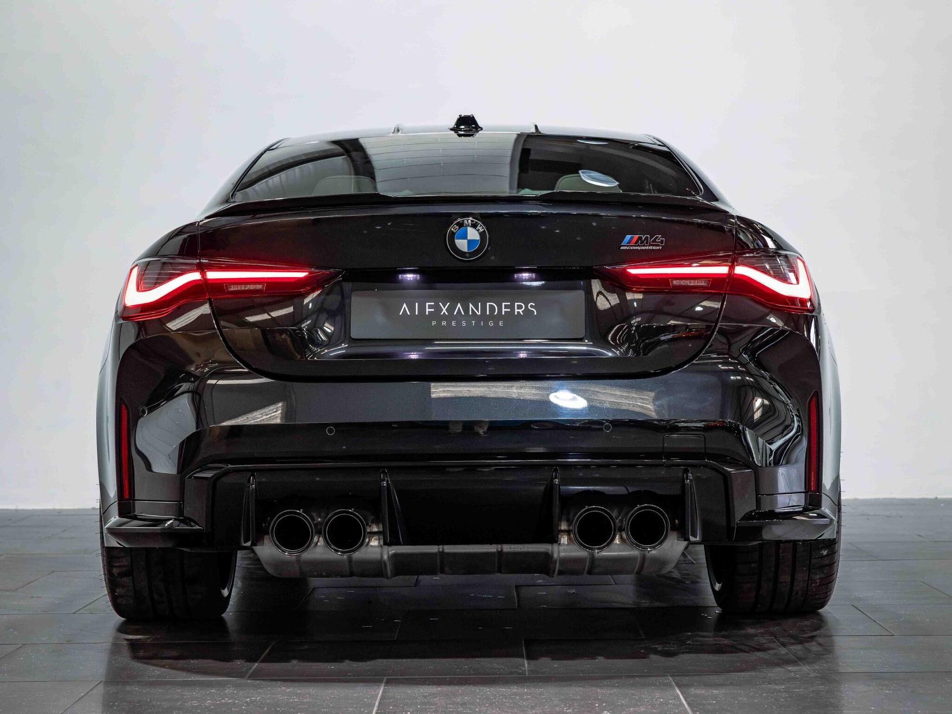 An exterior shot of the rear on a 2025 BMW M4