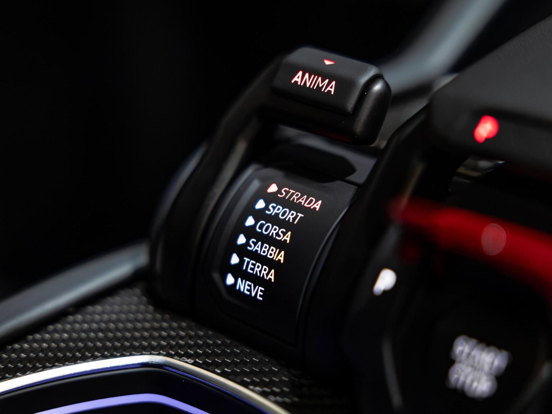 An interior shot of the misc controls on a 2025 Lamborghini Urus