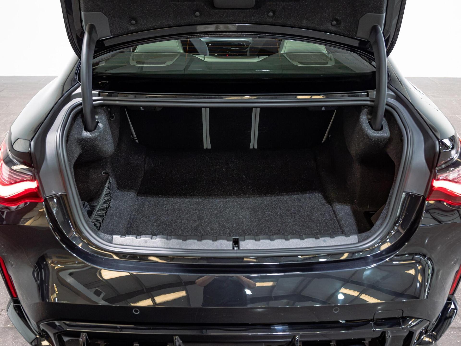 An interior shot of the boot on a 2025 BMW M4