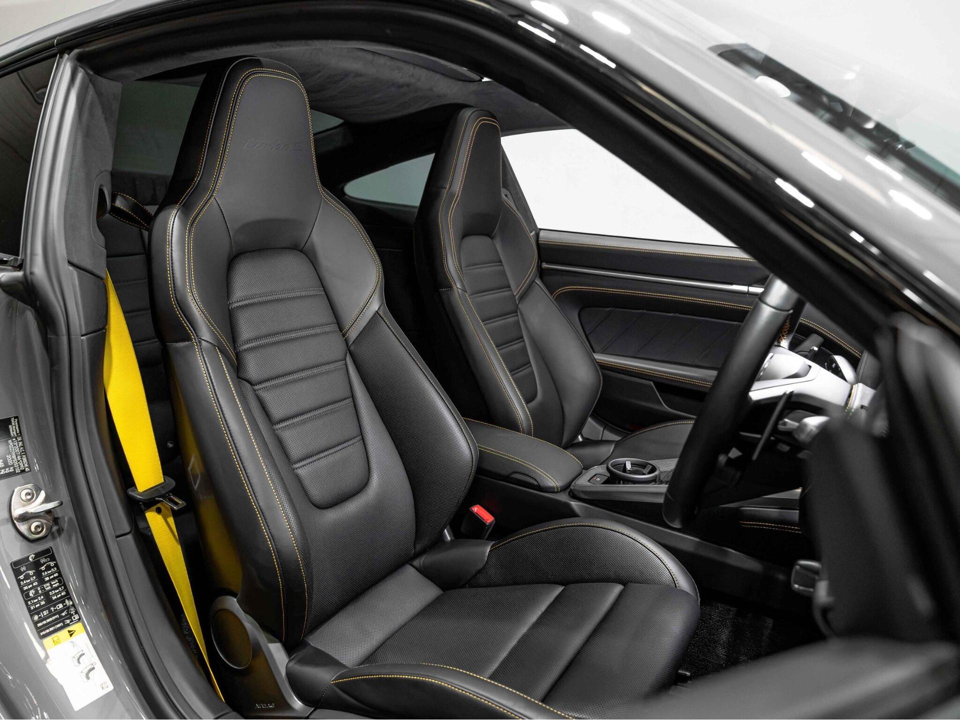 An interior shot of the driver seat on a 2022 Porsche 911