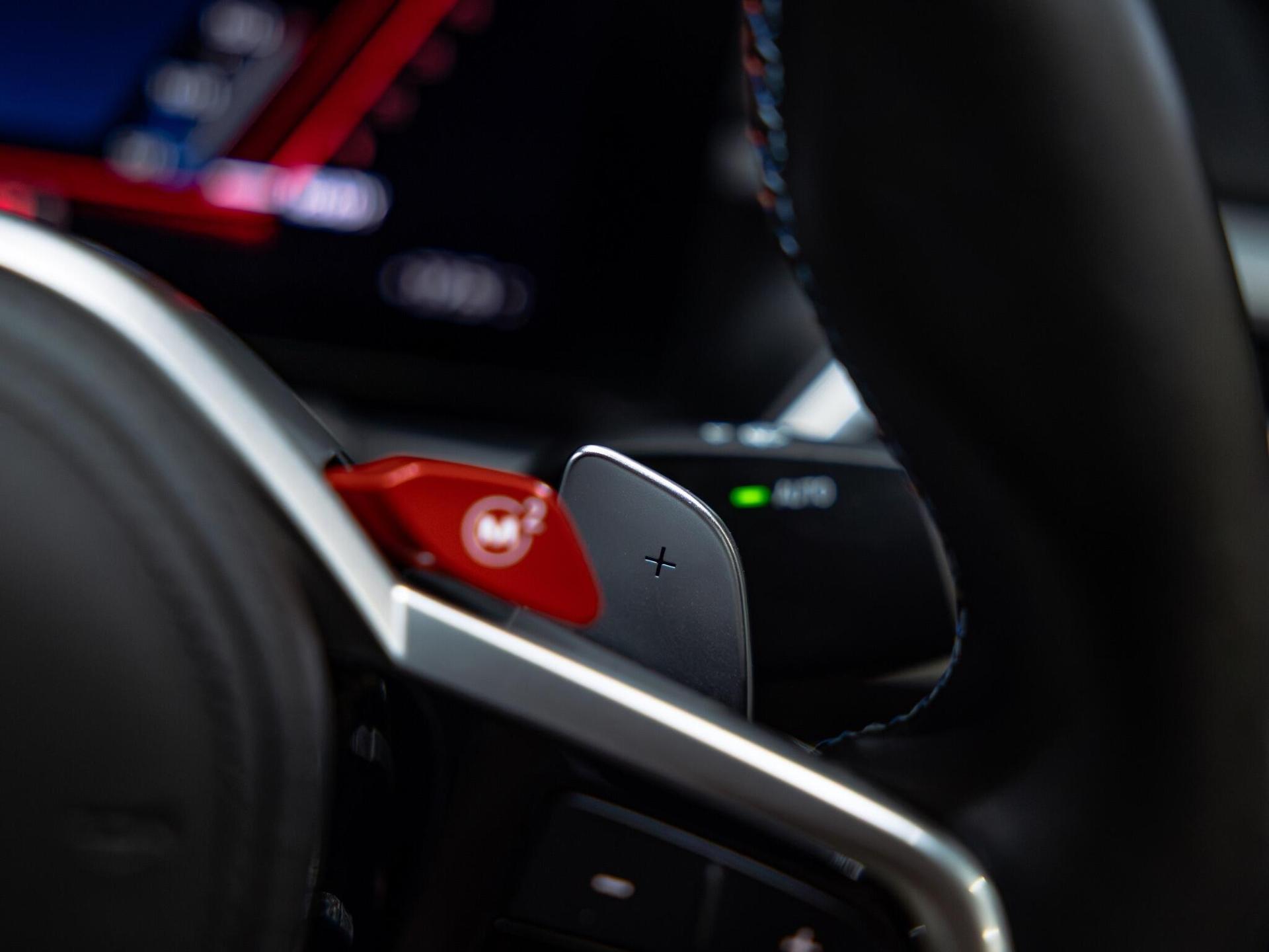 An interior shot of the misc controls on a 2025 BMW M4