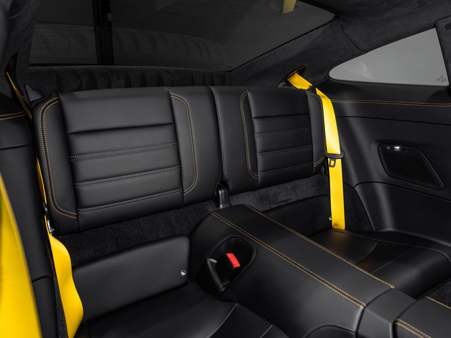 An interior shot of the seats rear on a 2022 Porsche 911