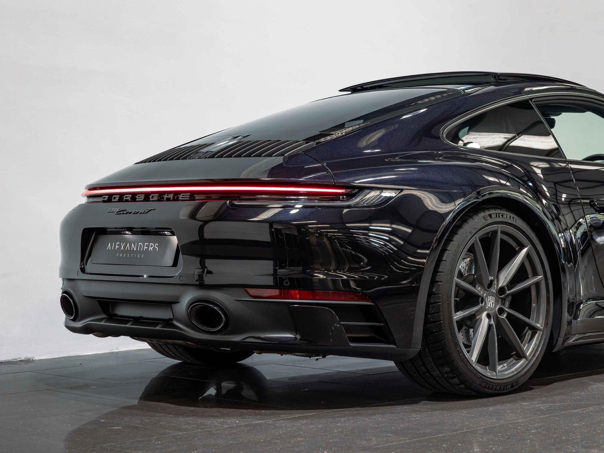 An exterior shot of the rear right on a 2024 Porsche 911