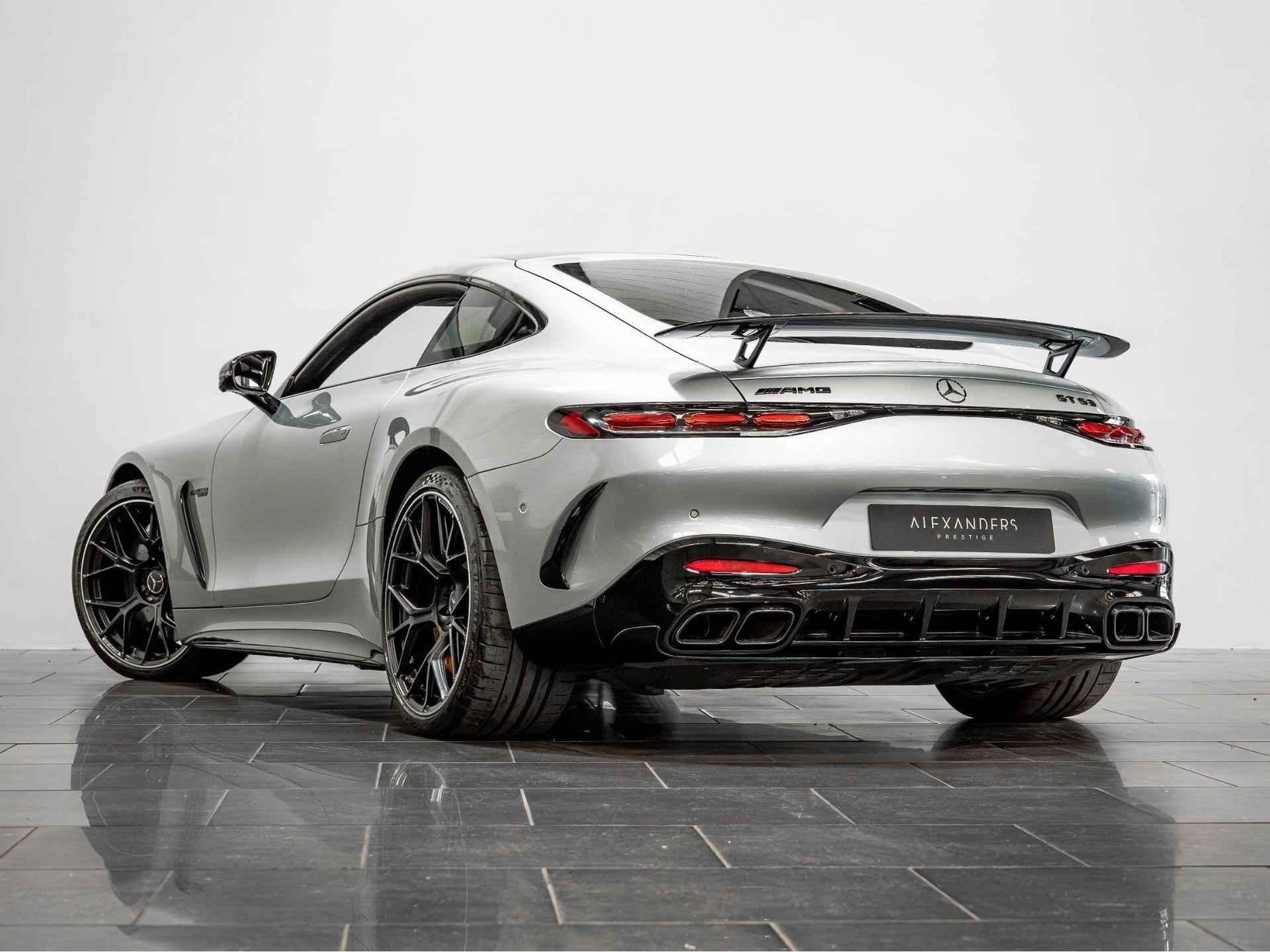 An exterior shot of the rear left on a 2024 Mercedes-Benz AMG GT