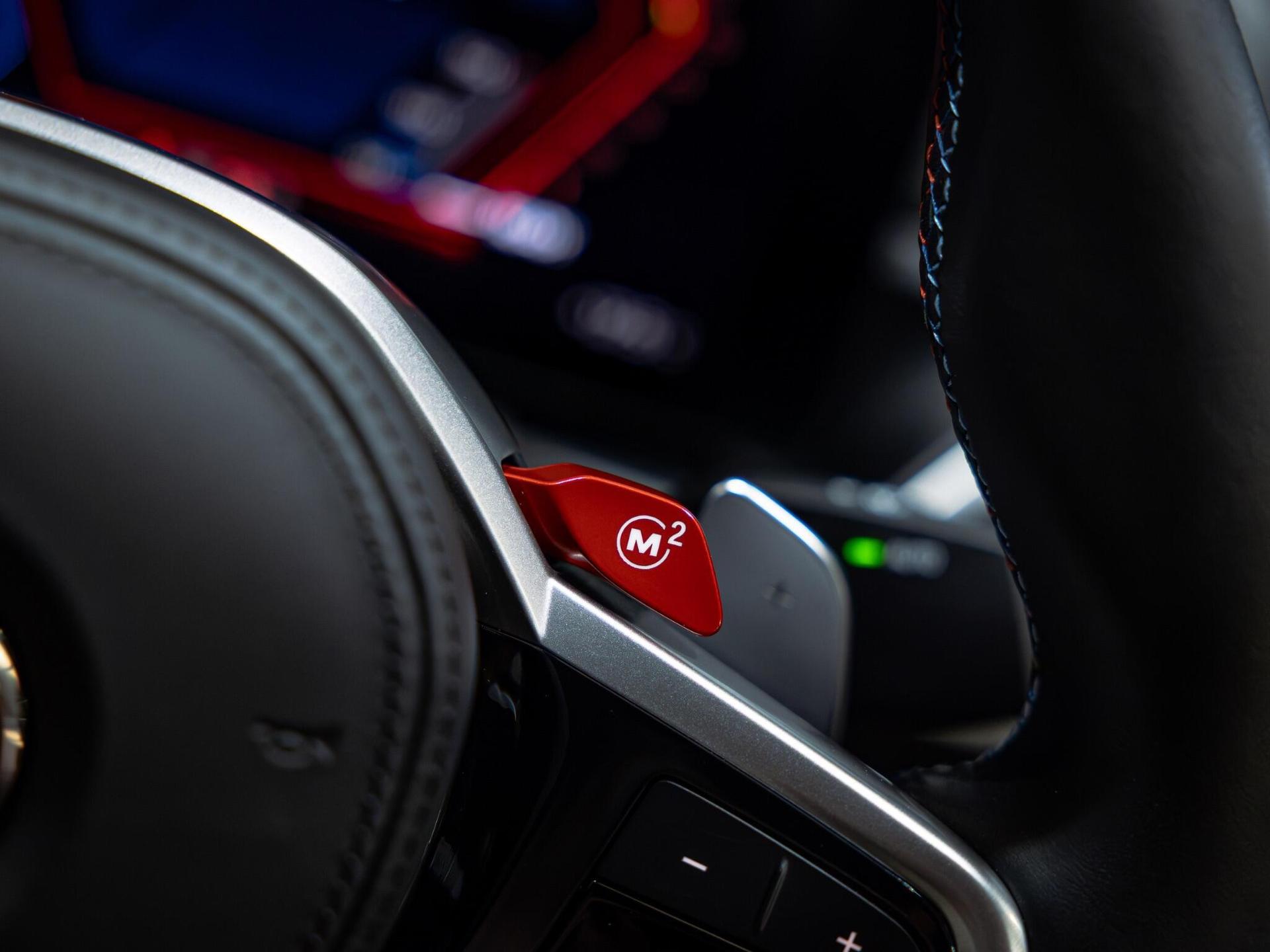 An interior shot of the misc controls on a 2025 BMW M4