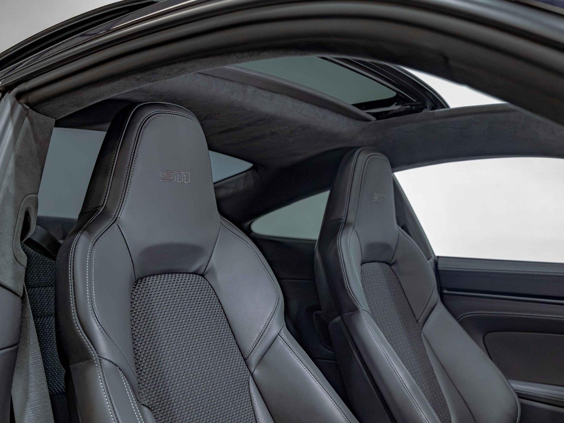 An interior shot of the driver seat on a 2024 Porsche 911