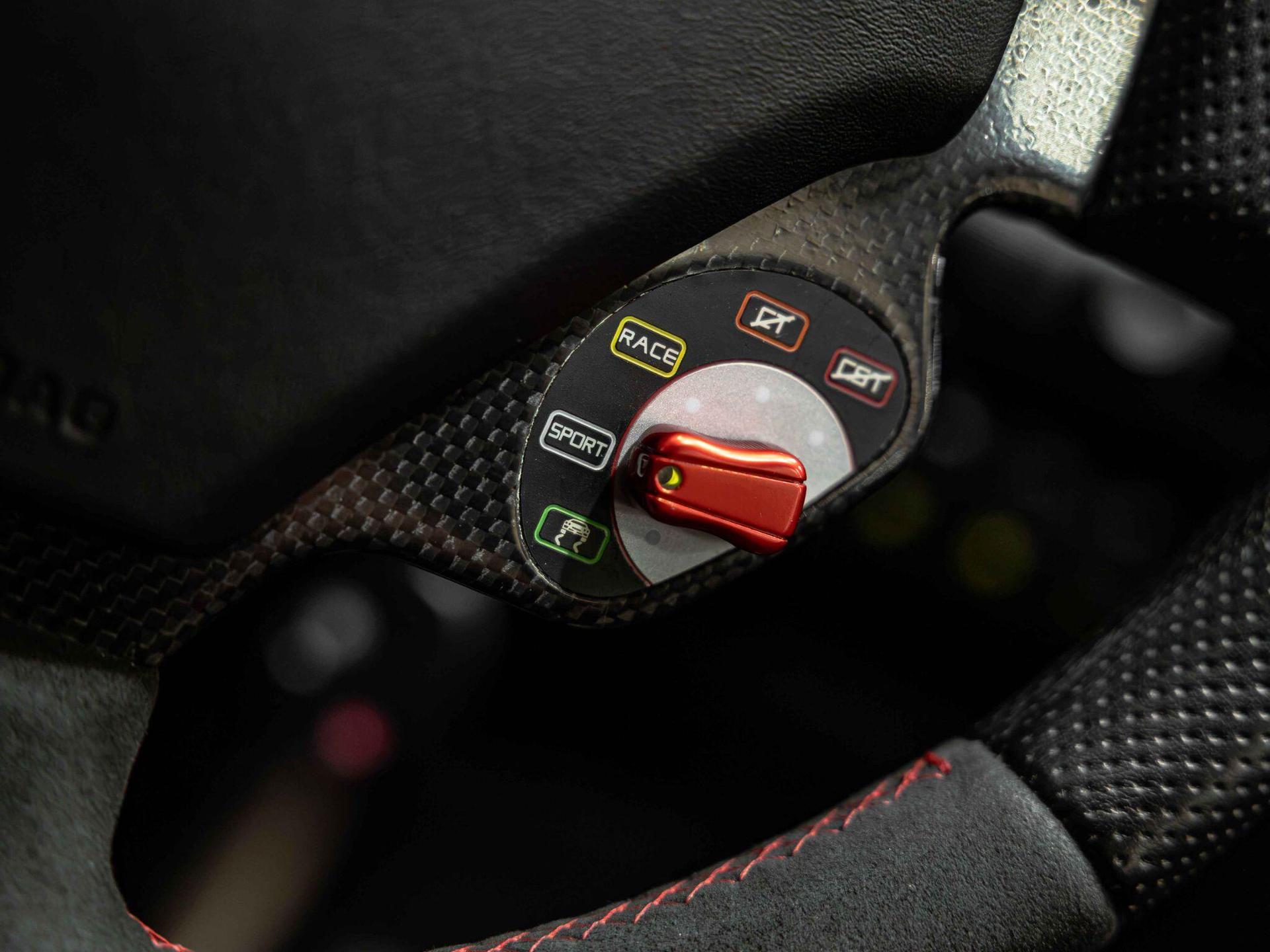 An interior shot of the misc controls on a 2008 Ferrari 430
