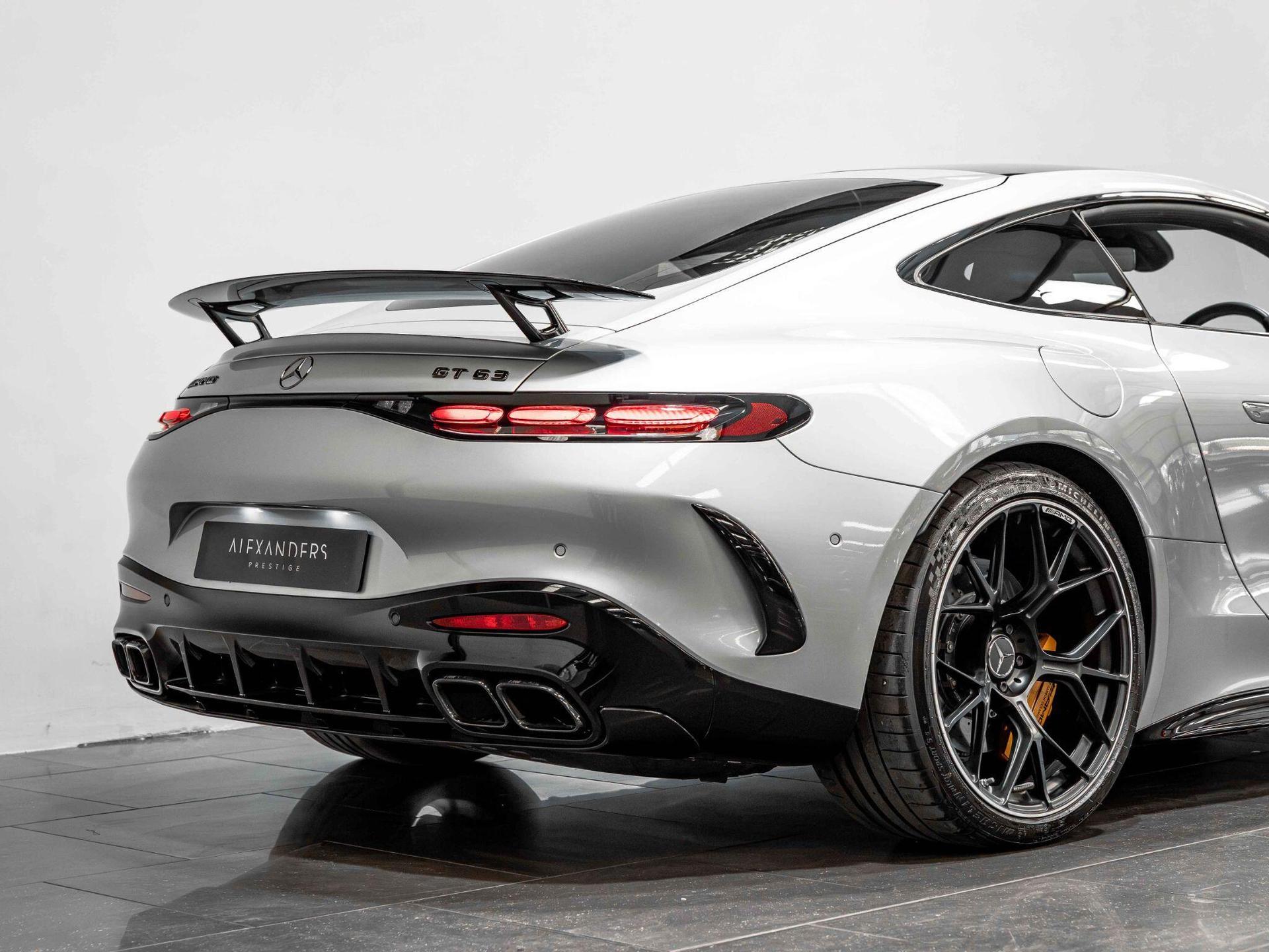 An exterior shot of the rear right on a 2024 Mercedes-Benz AMG GT