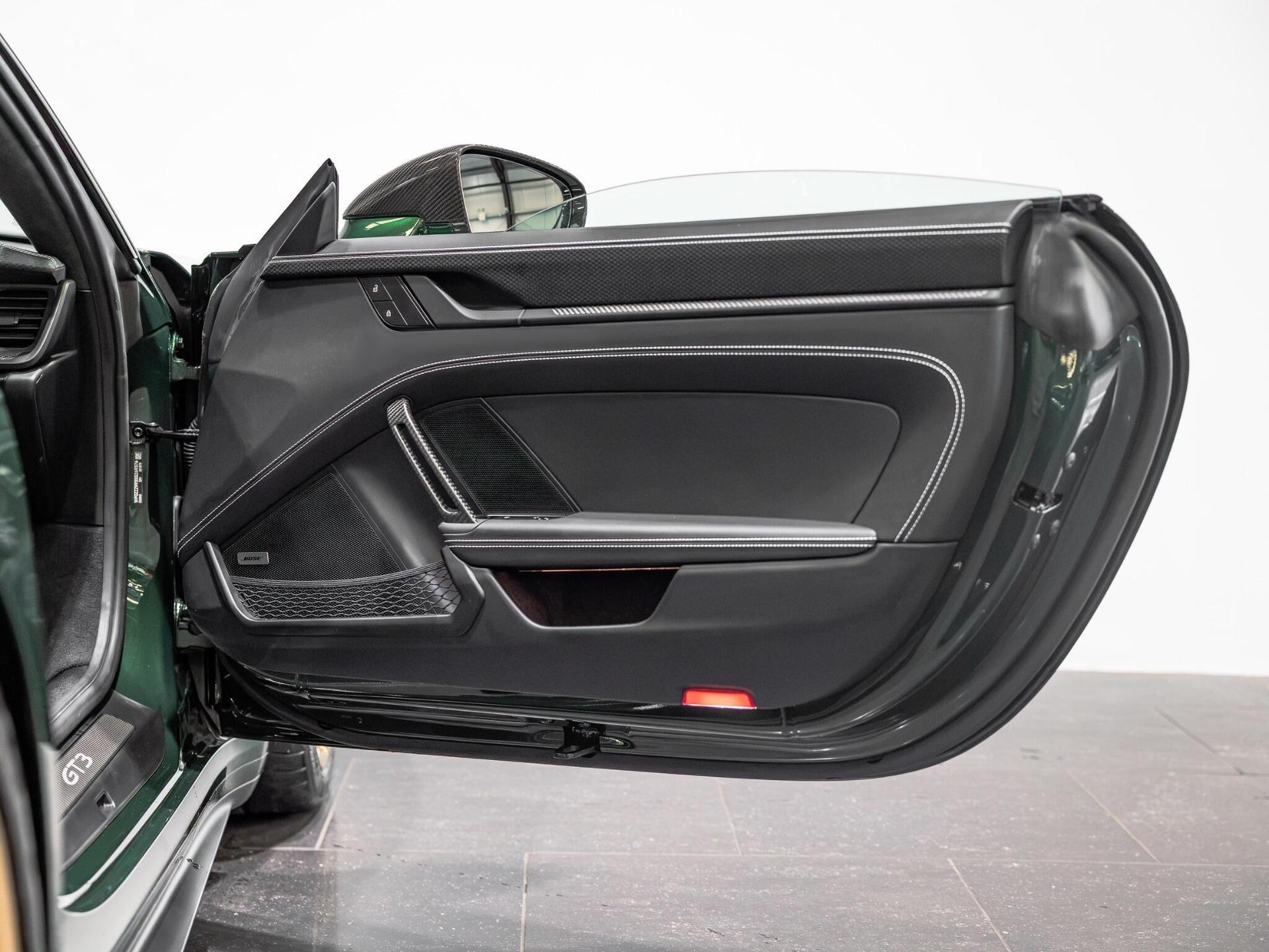 An interior shot of the door interior on a 2025 Porsche 911