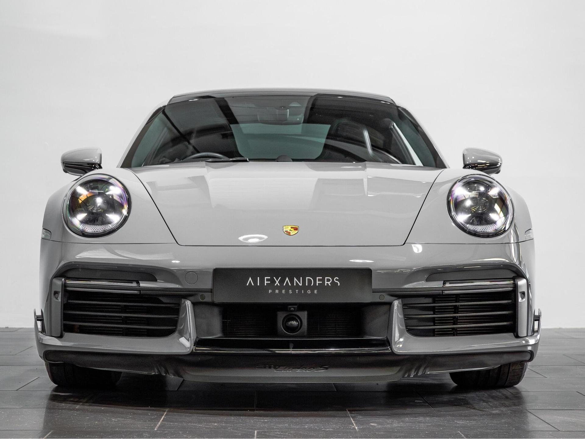 An exterior shot of the front on a 2022 Porsche 911
