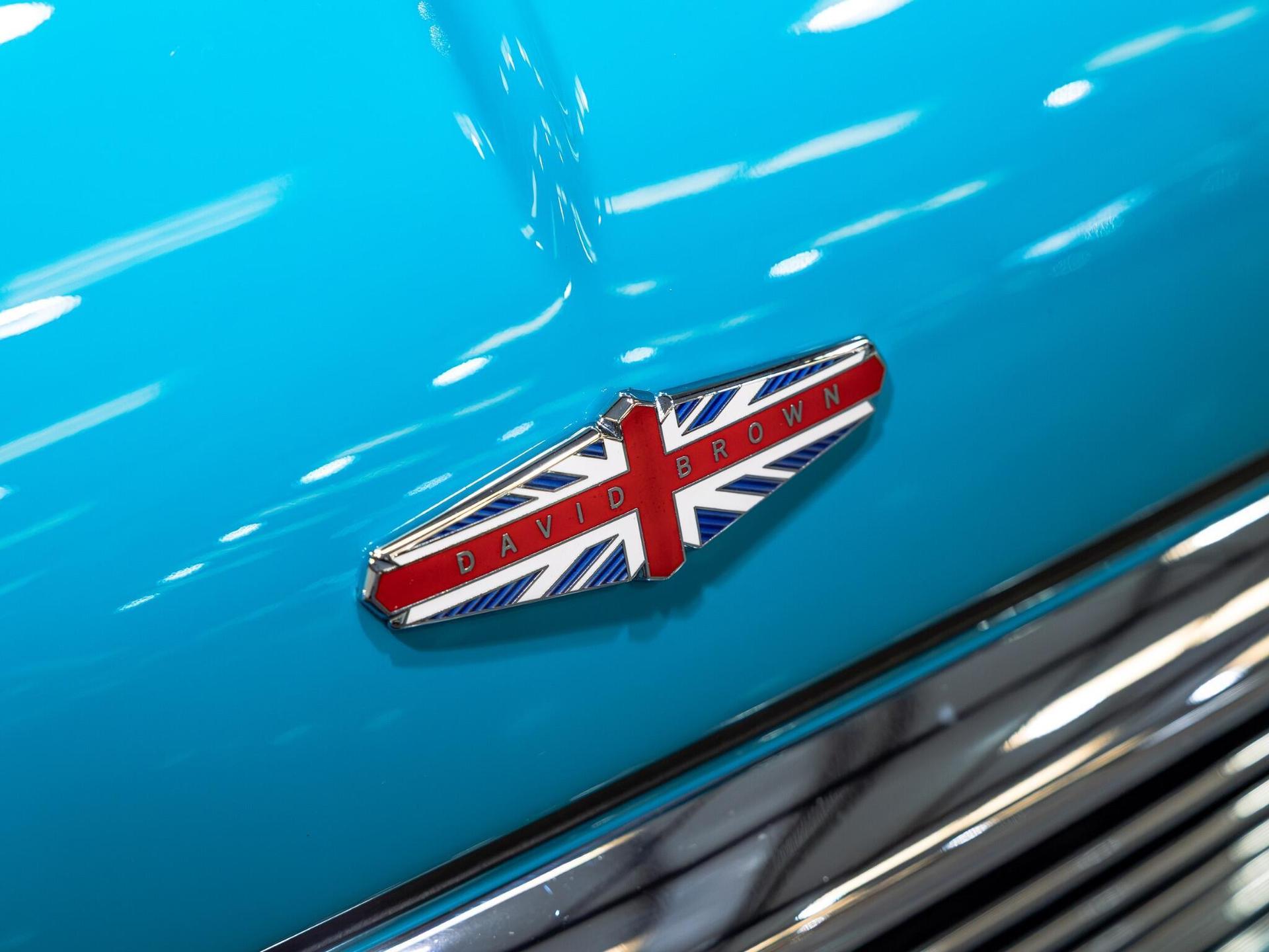 An exterior shot of the badge exterior on a 1997 Rover Mini