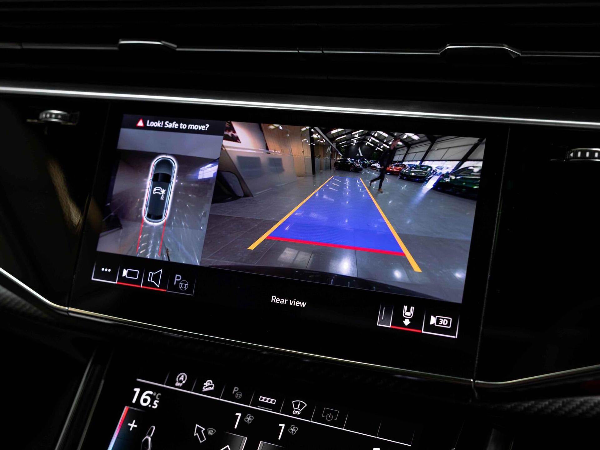 An interior shot of the infotainment system on a 2024 Audi SQ8