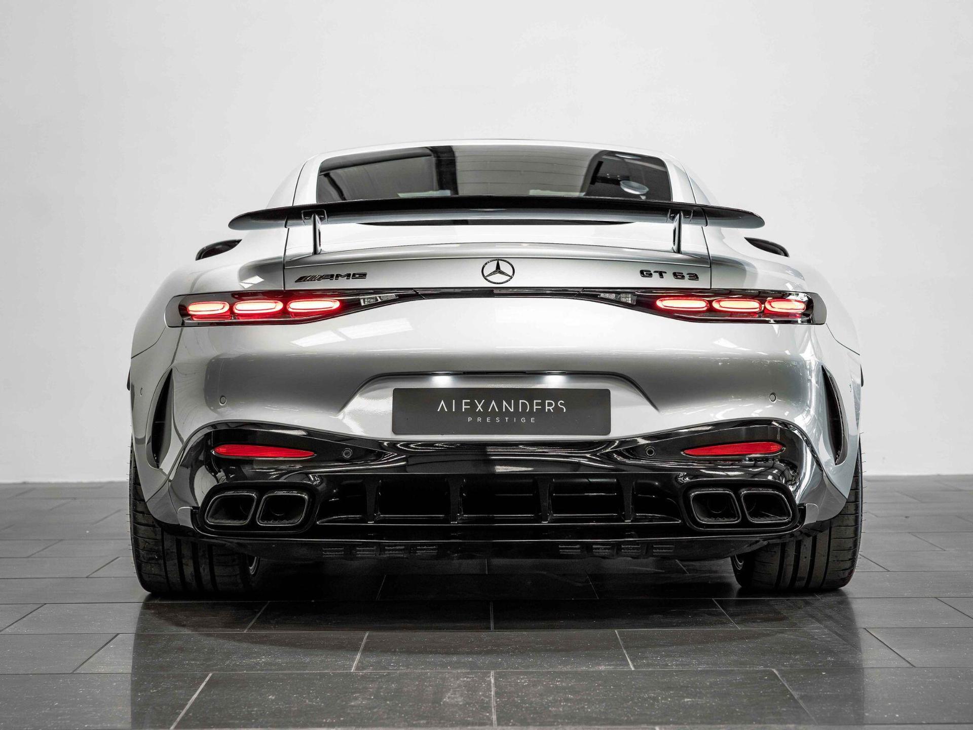 An exterior shot of the rear on a 2024 Mercedes-Benz AMG GT