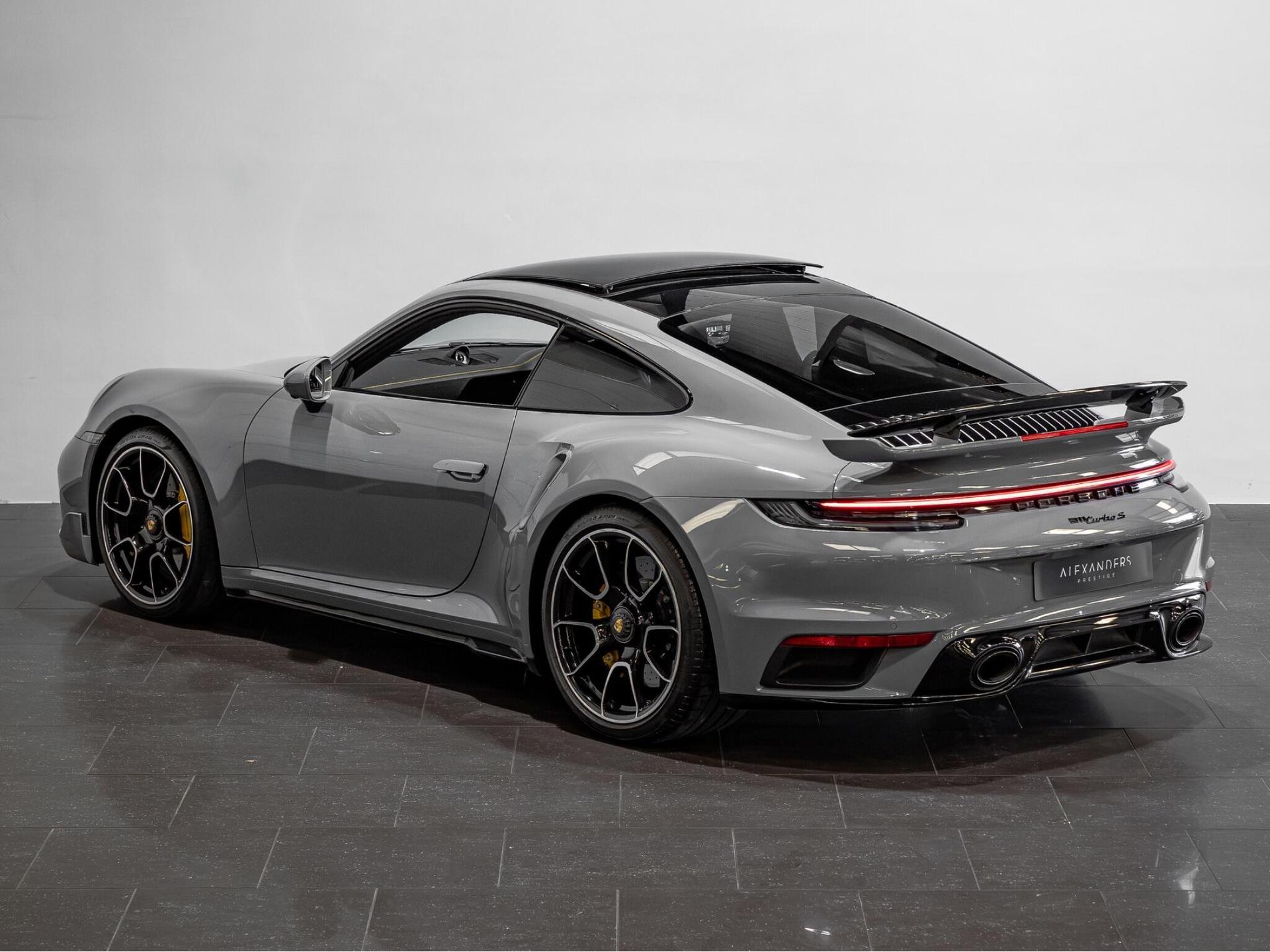 An exterior shot of the rear left on a 2022 Porsche 911