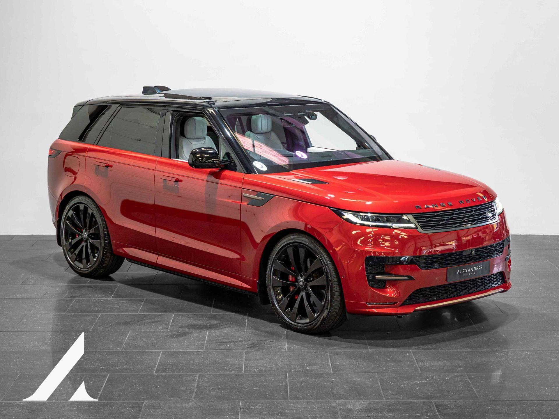 An exterior shot of the front right on a 2023 Land Rover Range Rover Sport