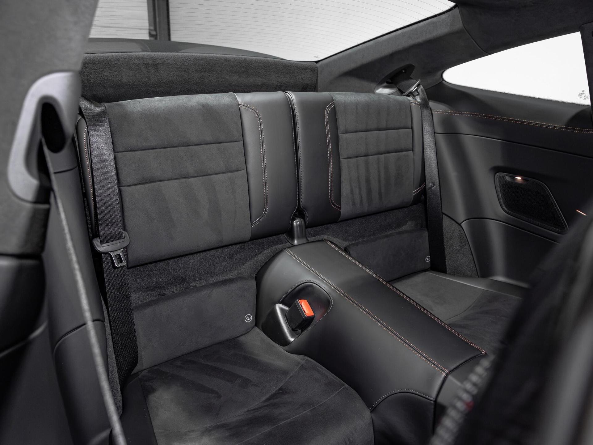 An interior shot of the seats rear on a 2026 Porsche 911