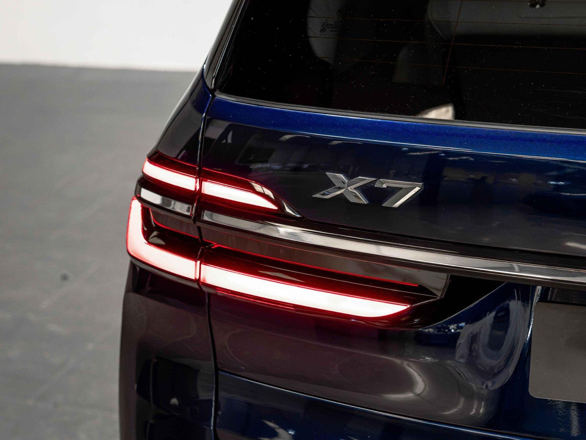 An exterior shot of the badge exterior on a 2024 BMW X7