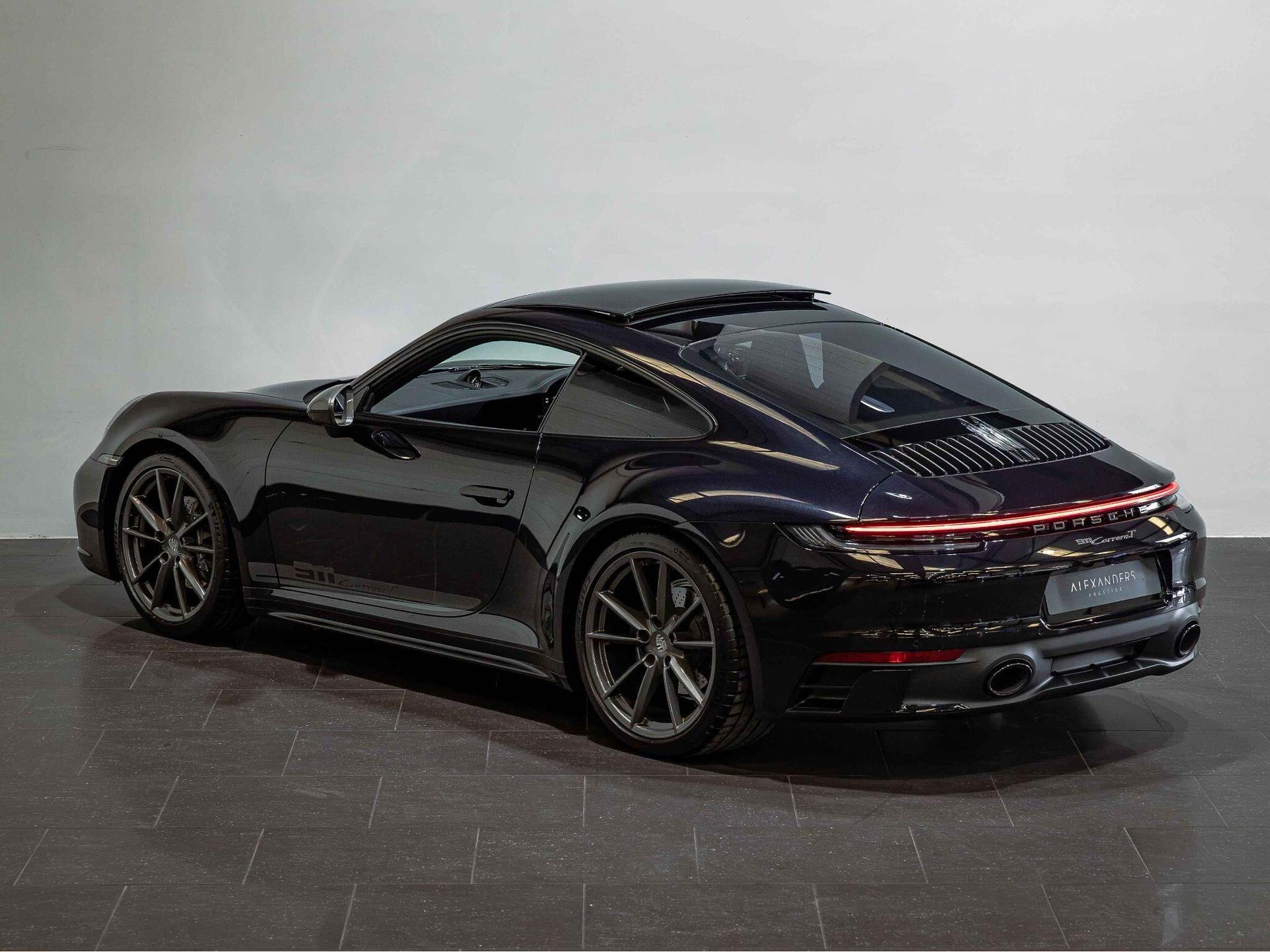 An exterior shot of the rear left on a 2024 Porsche 911