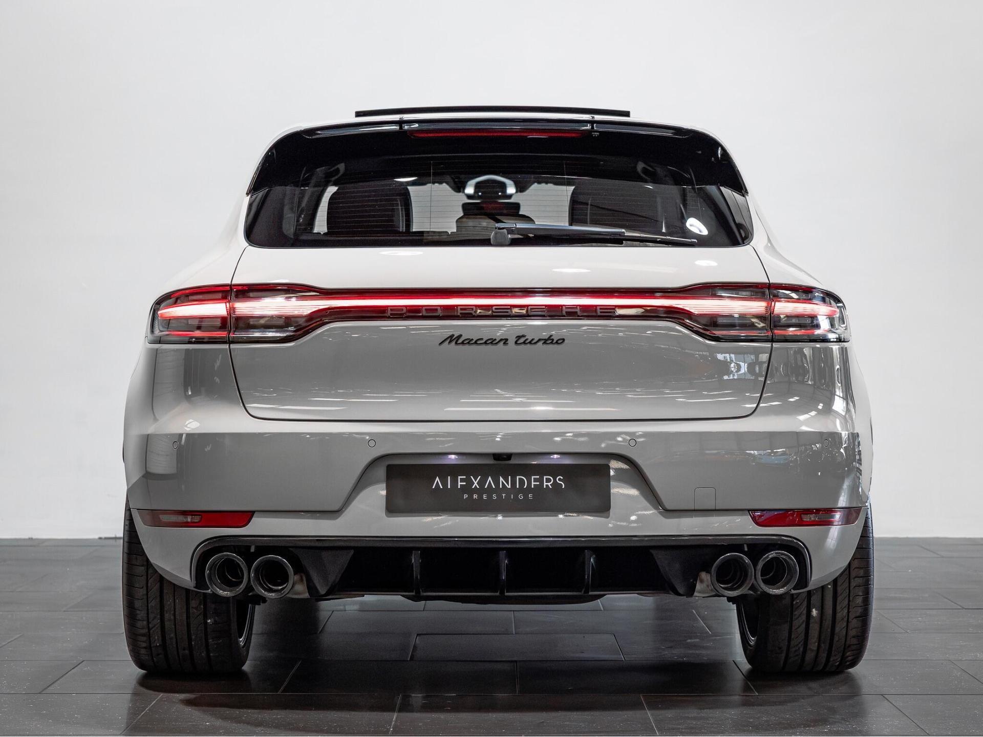 An exterior shot of the rear on a 2020 Porsche Macan