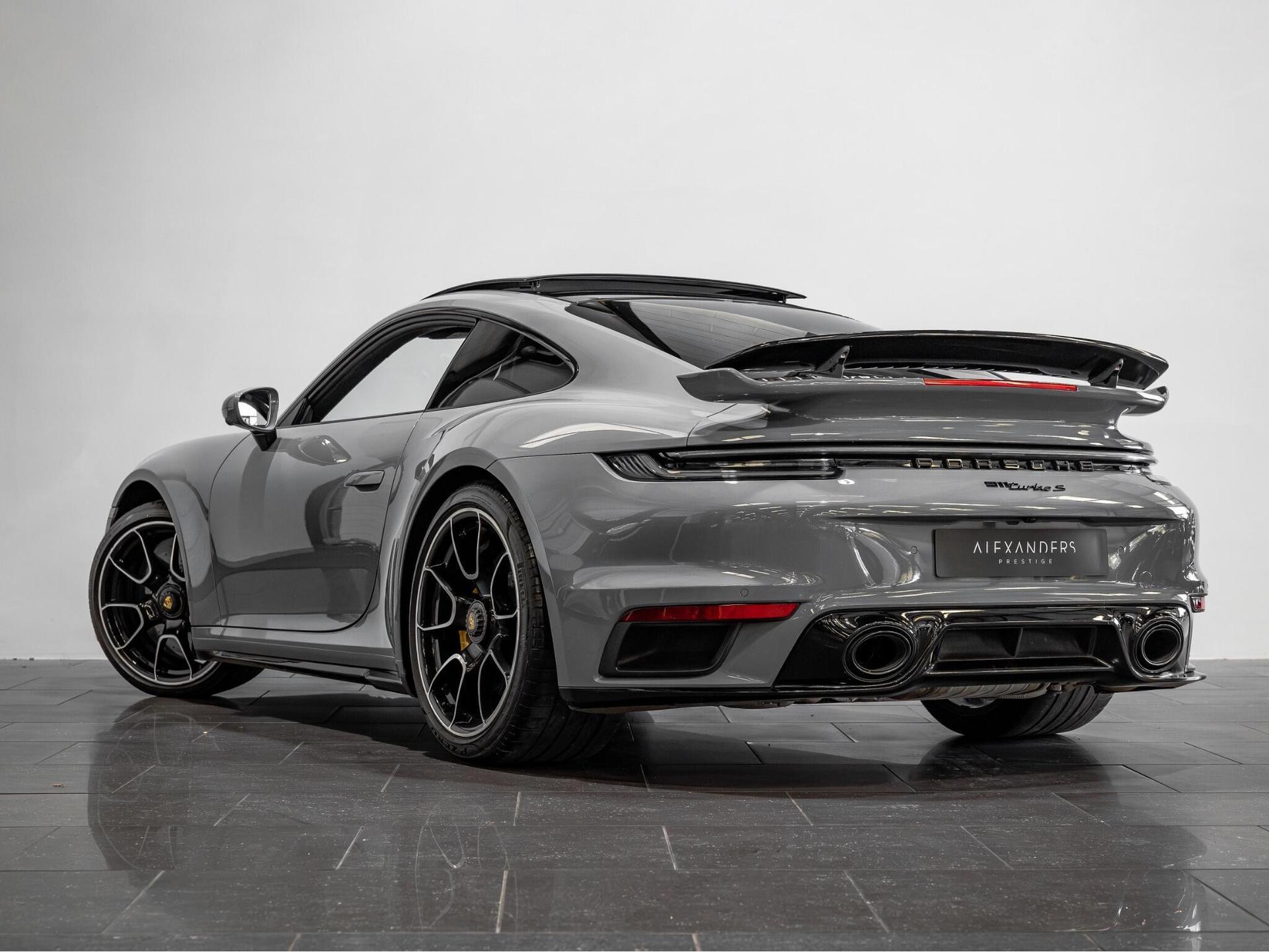 An exterior shot of the rear left on a 2022 Porsche 911