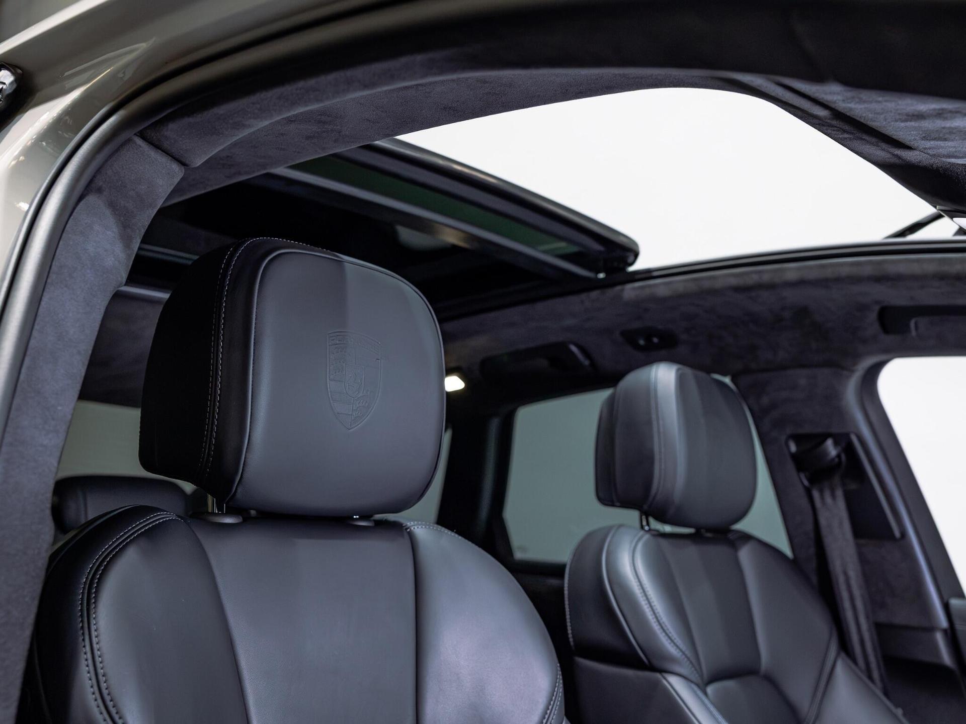 An interior shot of the driver seat on a 2020 Porsche Macan