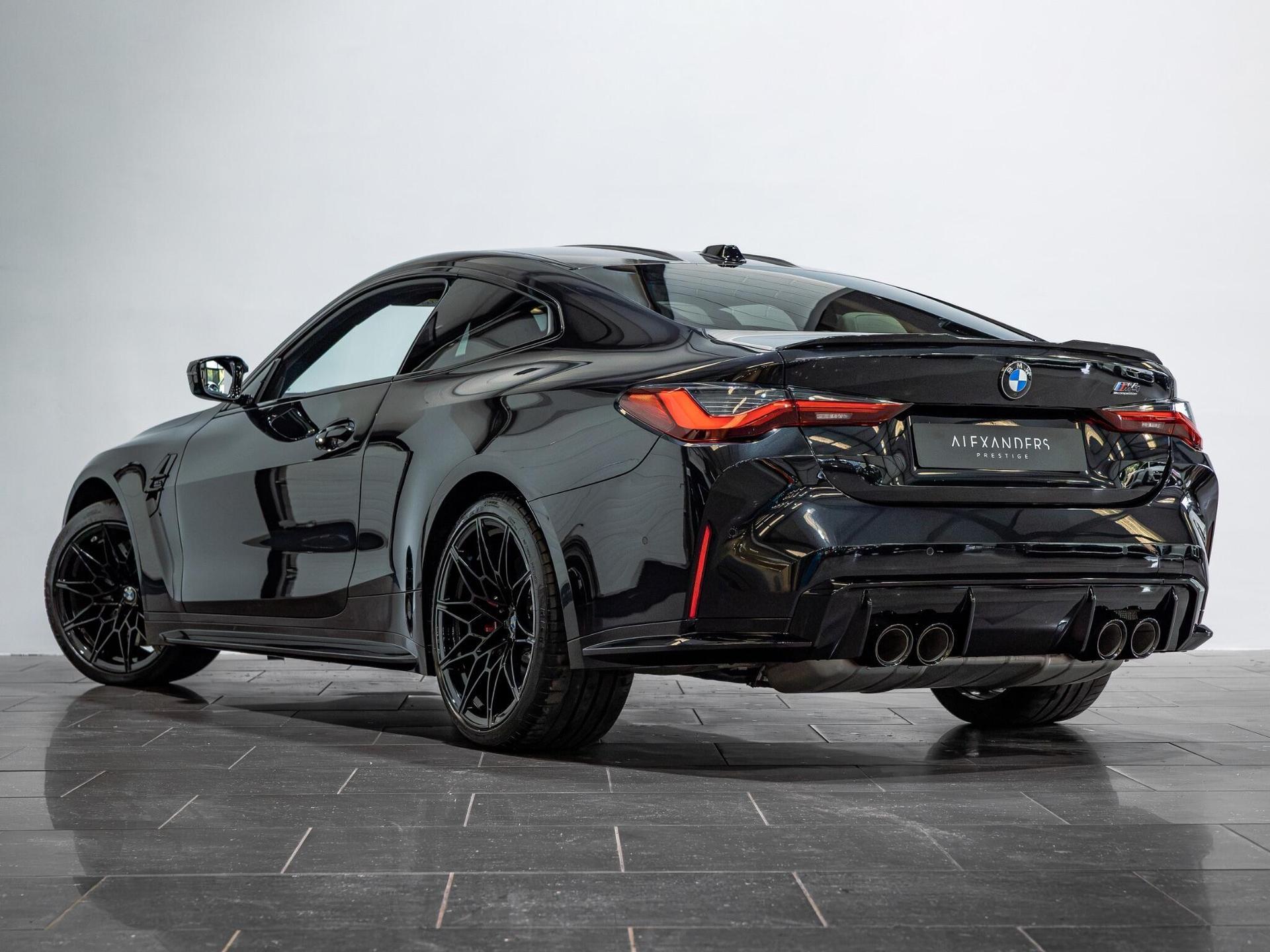 An exterior shot of the rear left on a 2025 BMW M4