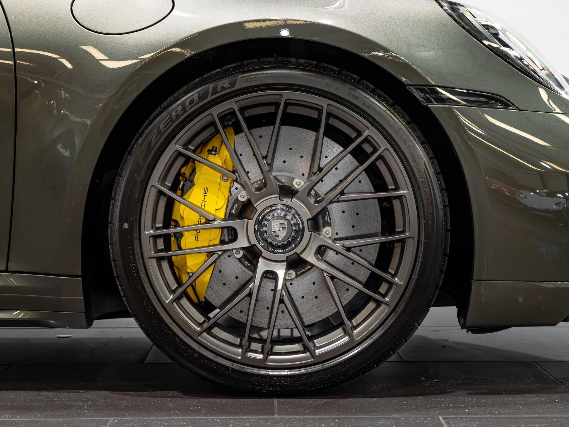 An exterior shot of the wheel on a 2026 Porsche 911