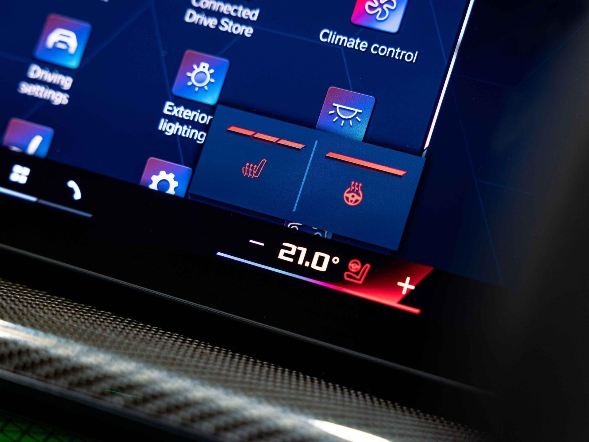 An interior shot of the infotainment system on a 2025 BMW M3