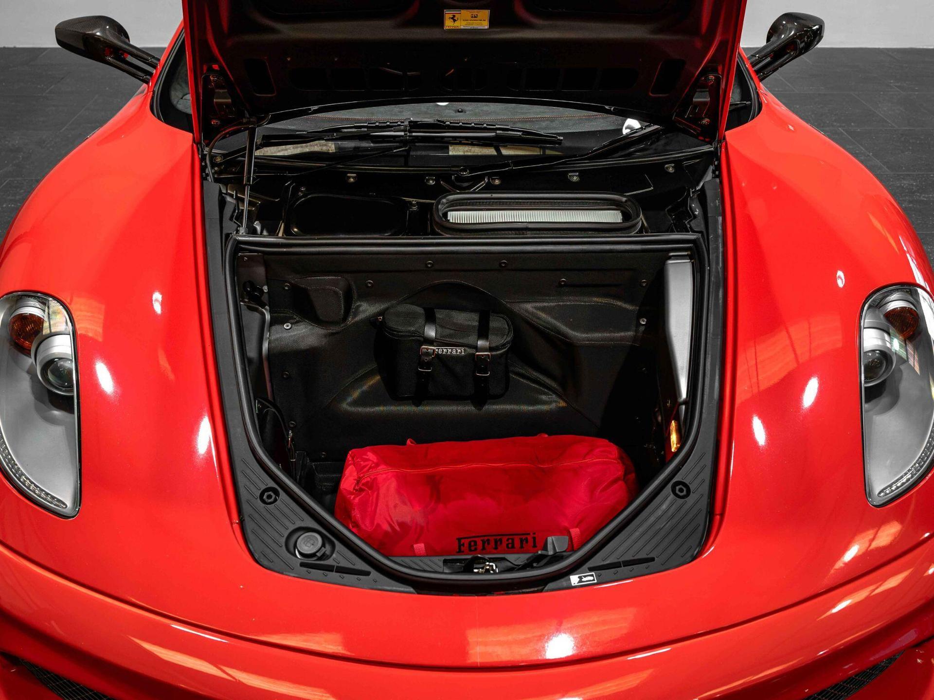 An interior shot of the boot on a 2008 Ferrari 430
