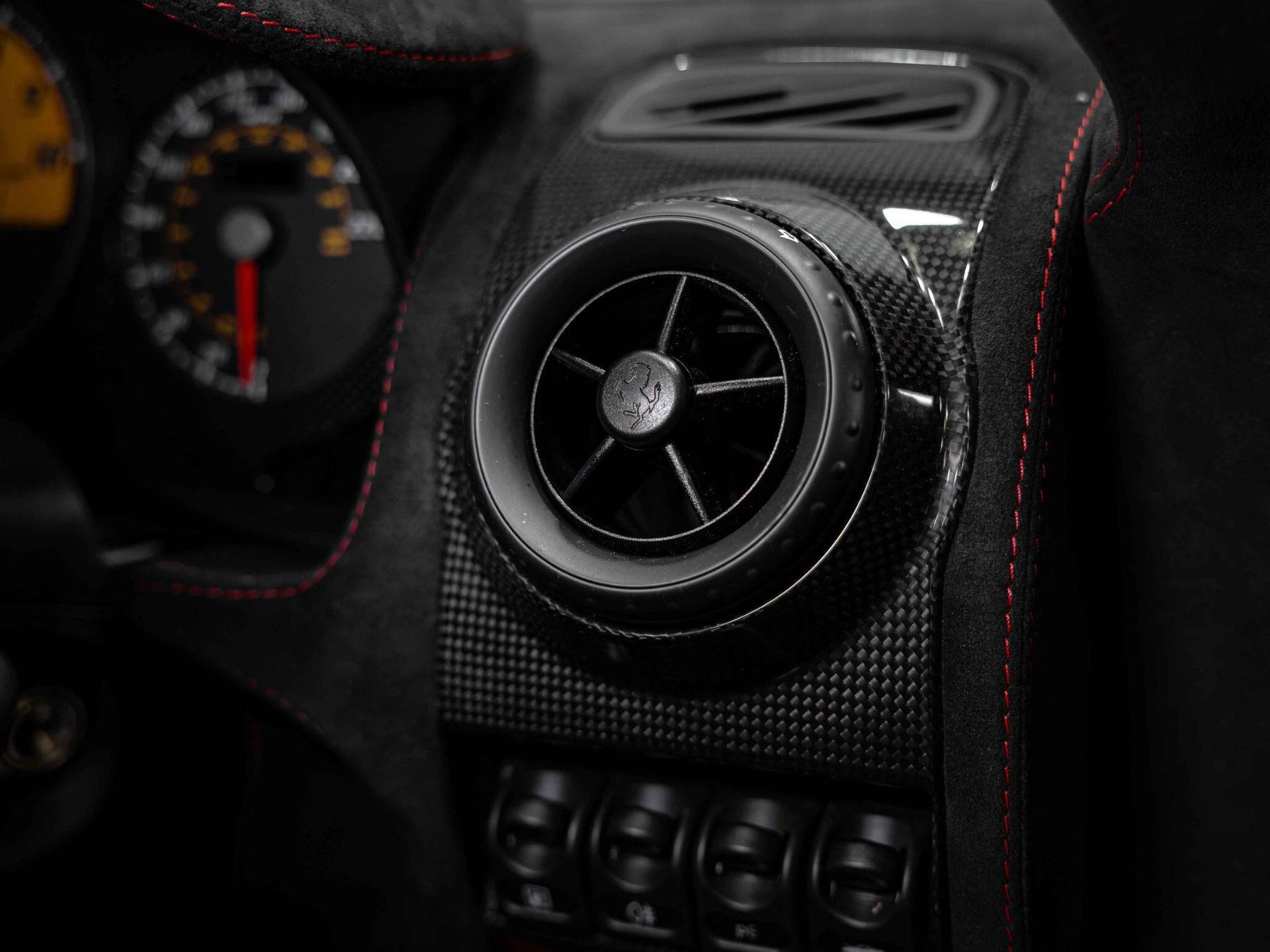 An interior shot of the misc controls on a 2008 Ferrari 430