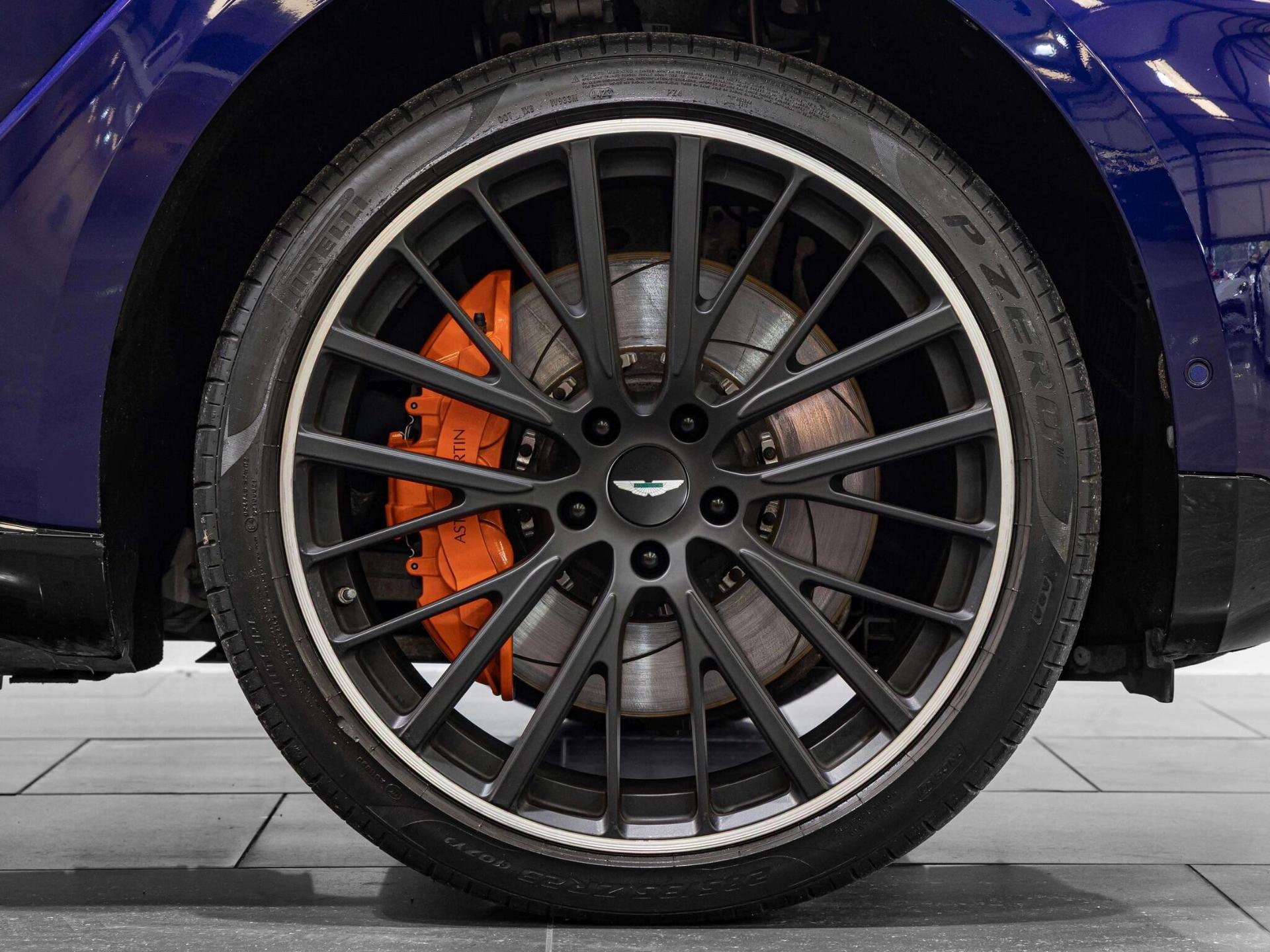 An exterior shot of the wheel on a 2023 Aston Martin DBX