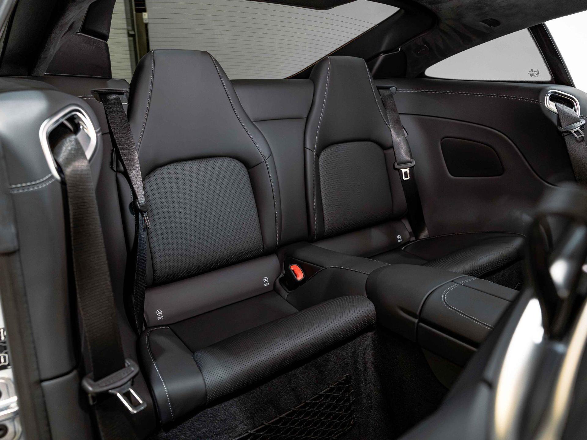 An interior shot of the seats rear on a 2024 Mercedes-Benz AMG GT