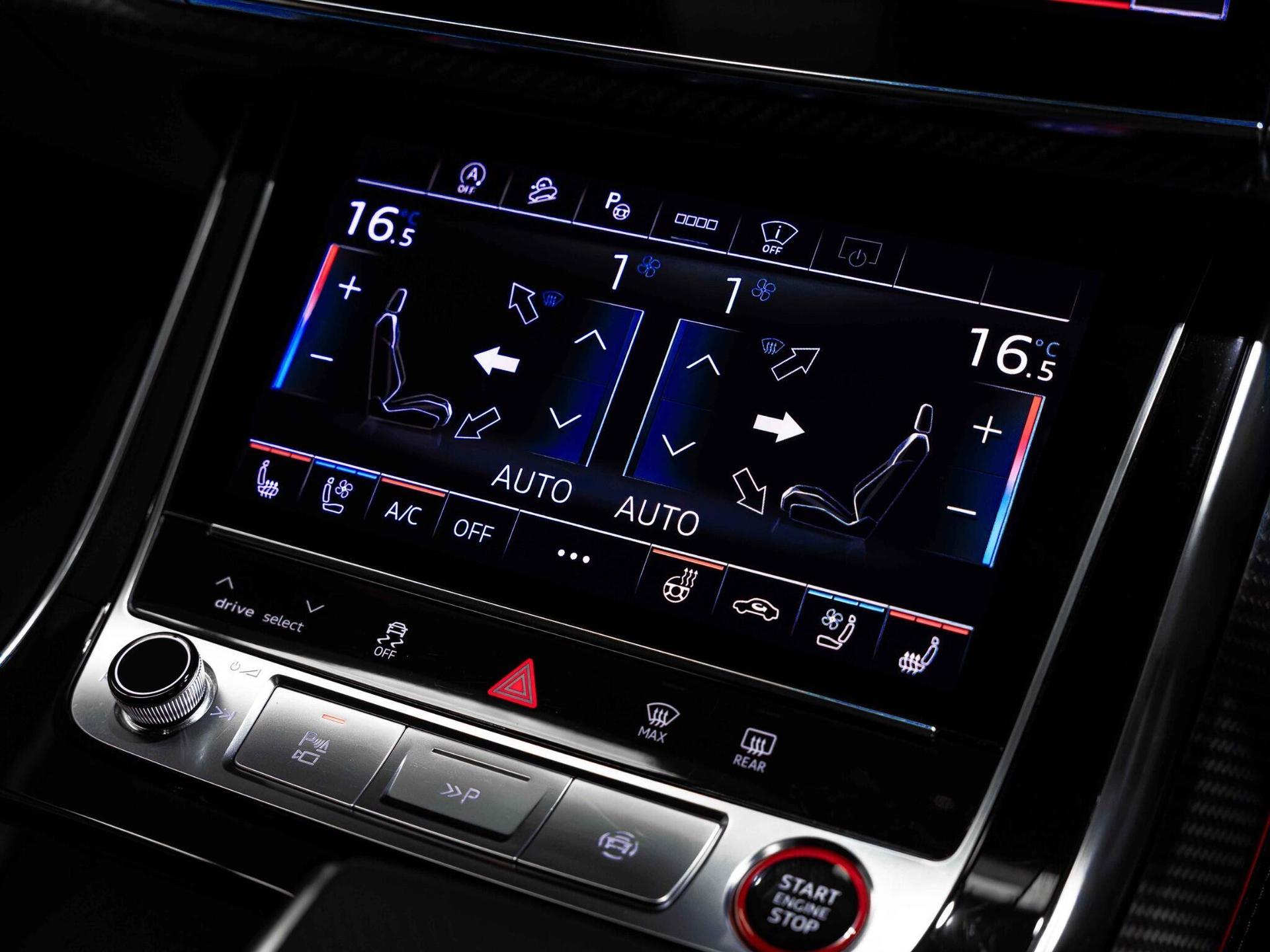 An interior shot of the infotainment system on a 2024 Audi SQ8