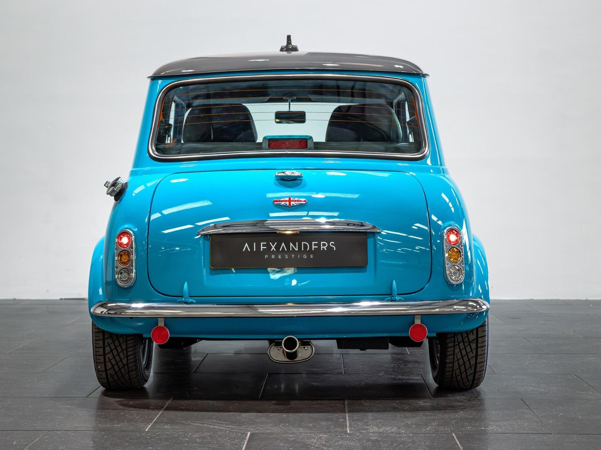 An exterior shot of the rear on a 1997 Rover Mini