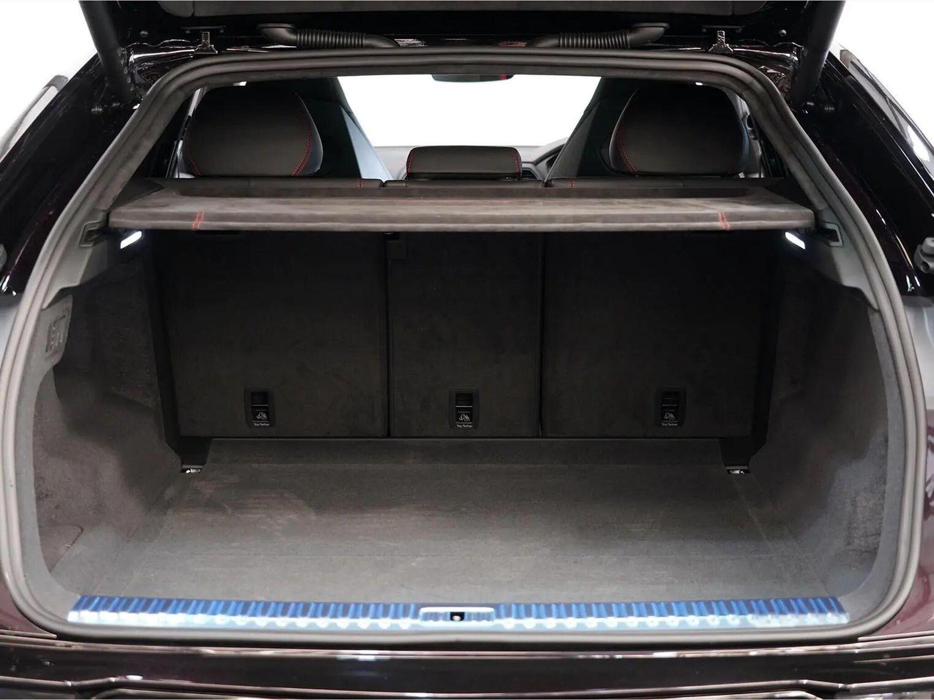 An interior shot of the boot on a 2023 Lamborghini Urus