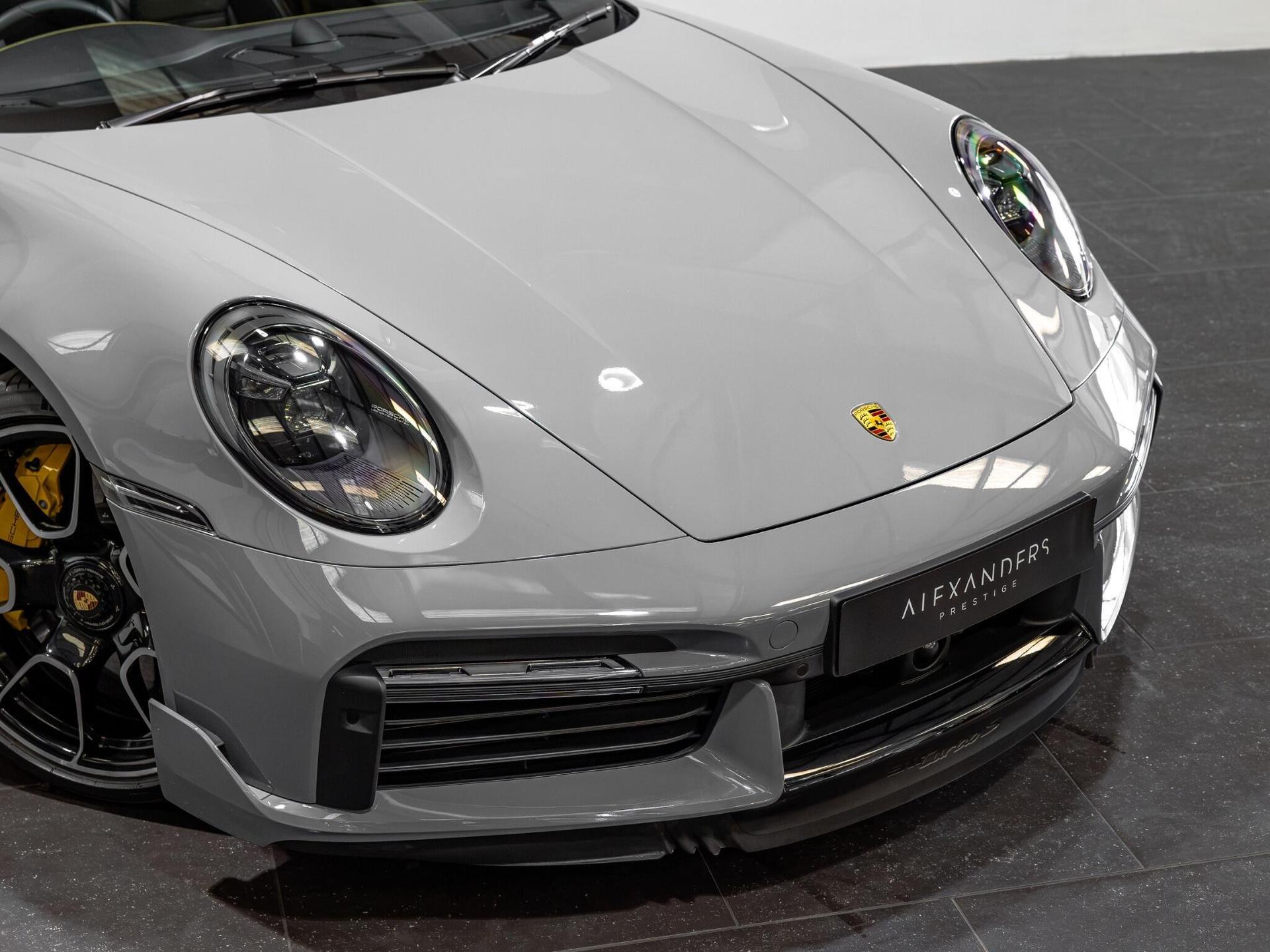 An exterior shot of the lights front on a 2022 Porsche 911