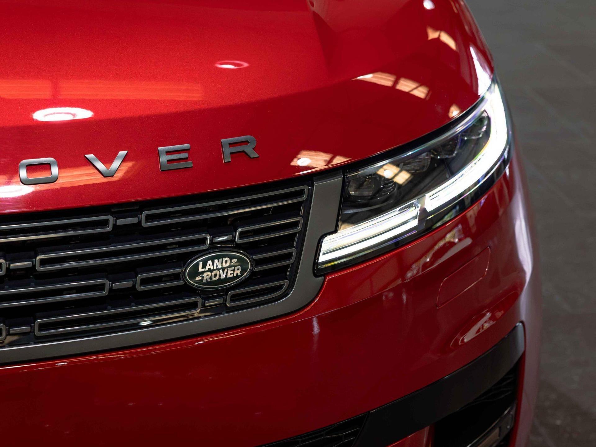 An exterior shot of the lights front on a 2023 Land Rover Range Rover Sport