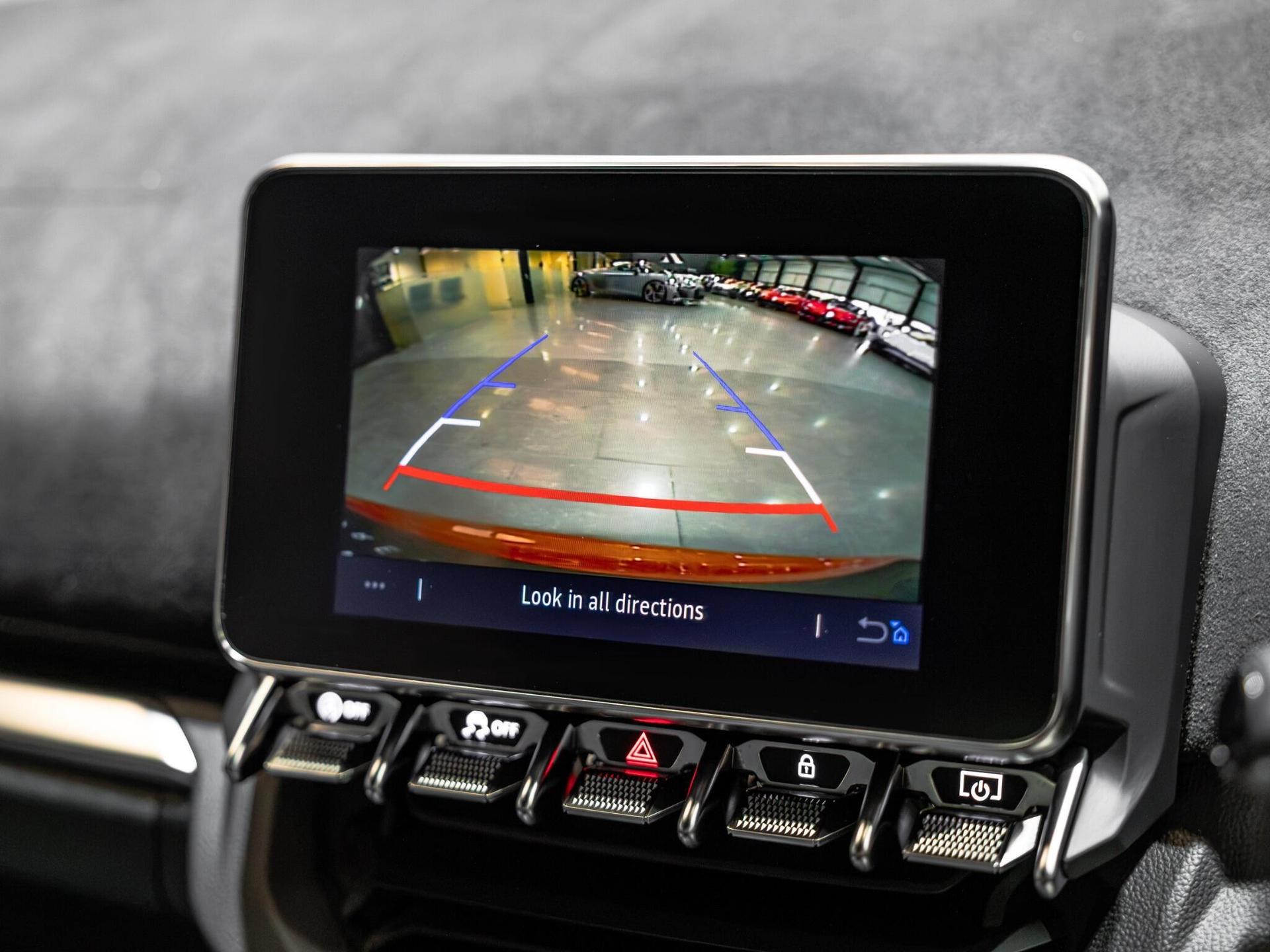 An interior shot of the infotainment system on a 2026 Alpine A110